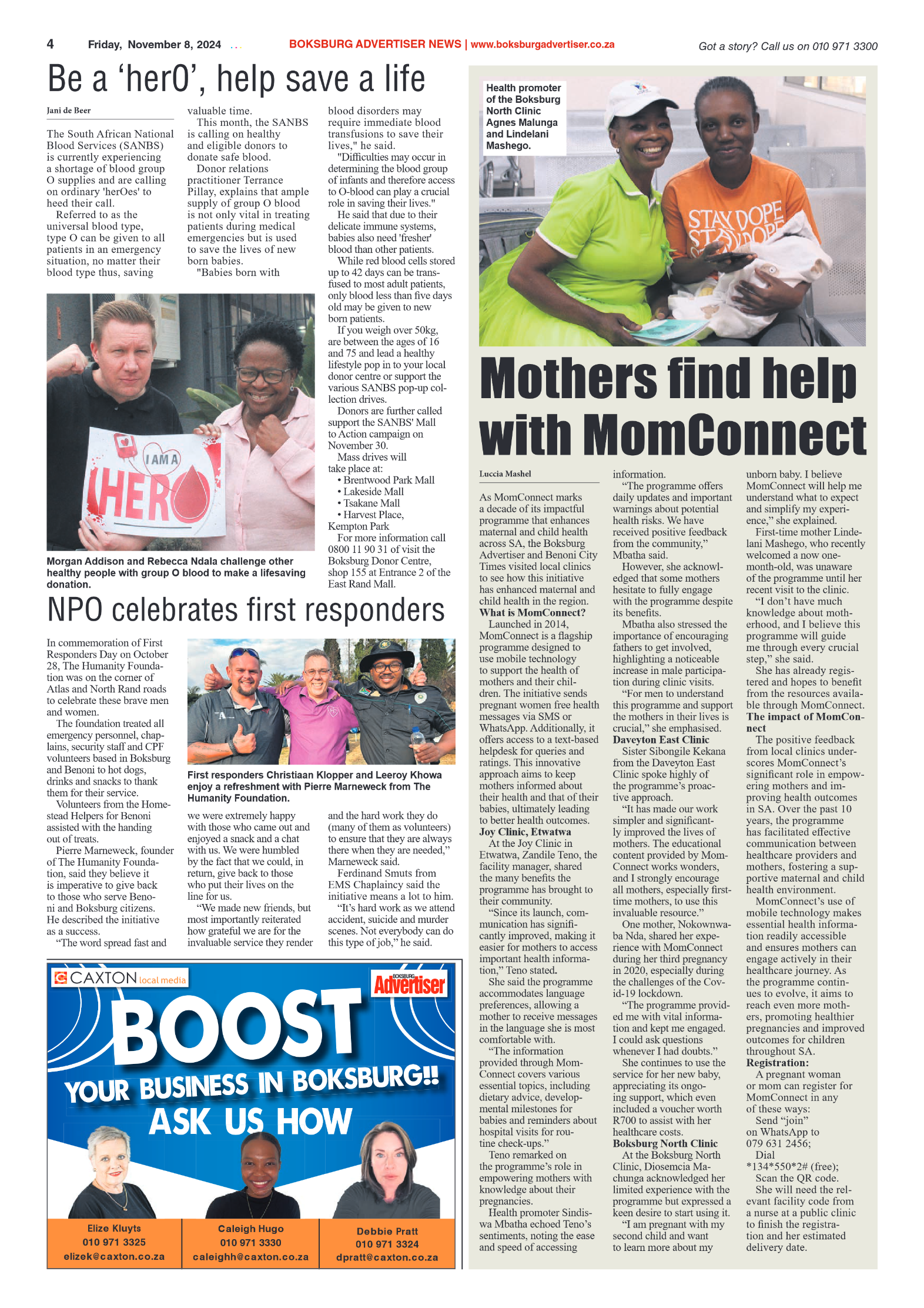 Boksburg Advertiser 8 November 2024 page 4