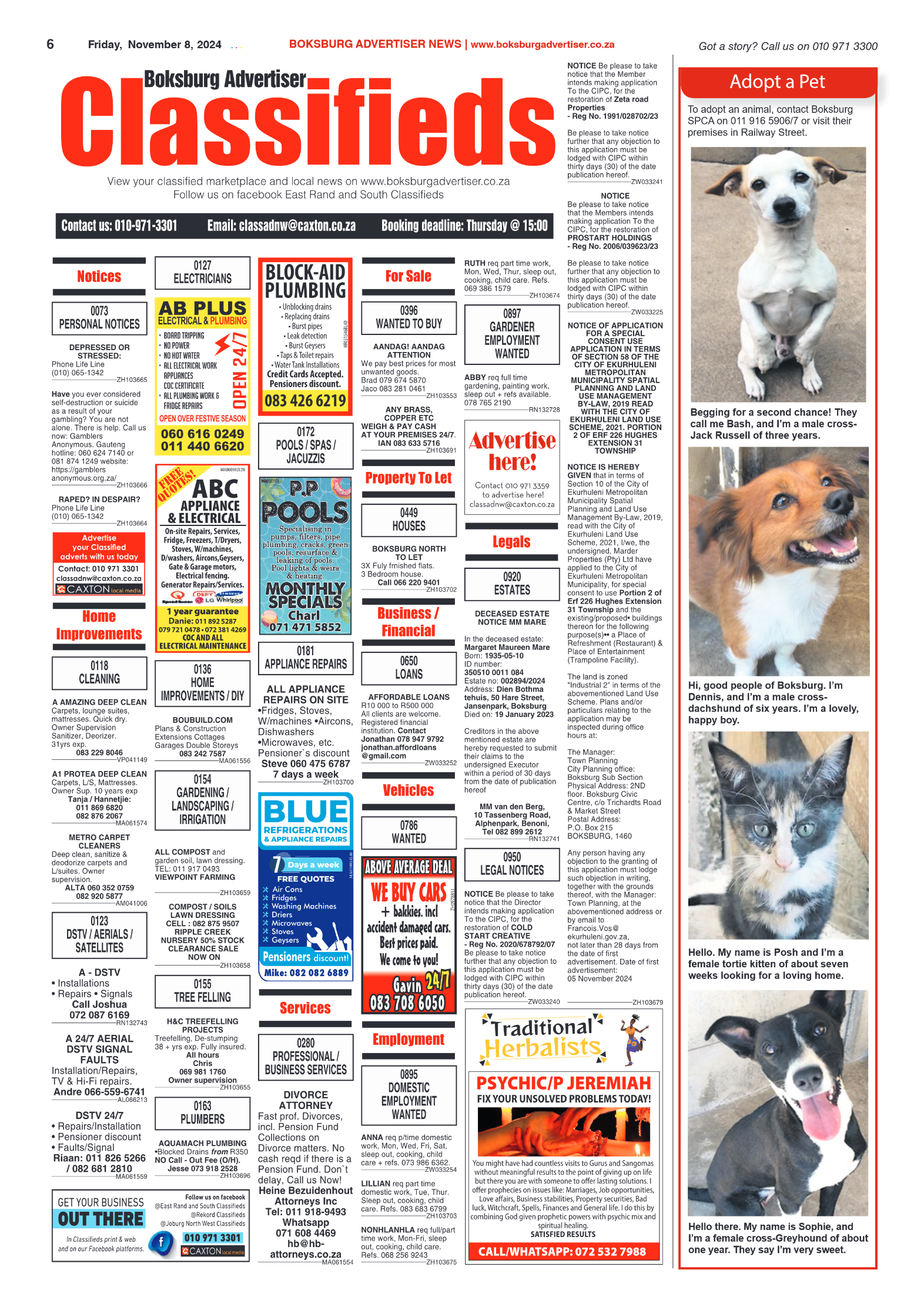 Boksburg Advertiser 8 November 2024 page 6