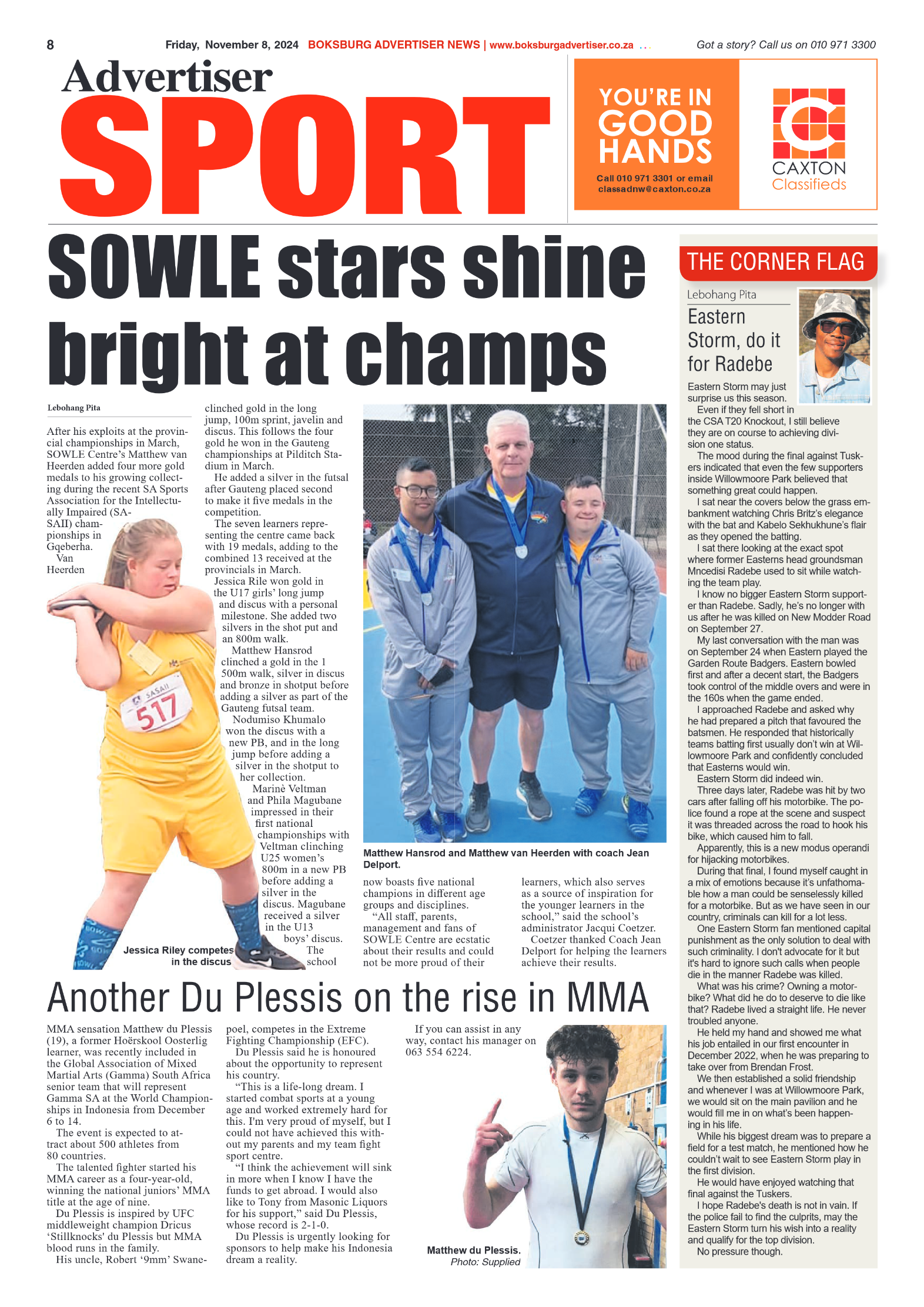 Boksburg Advertiser 8 November 2024 page 8