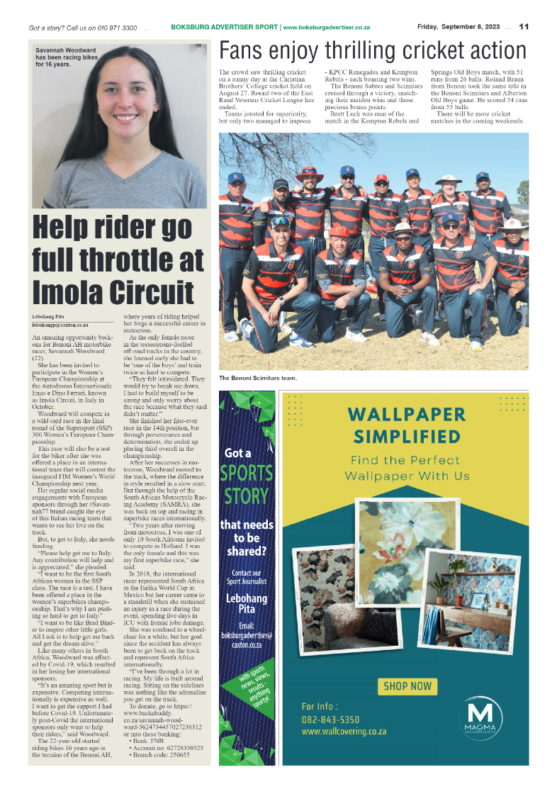 Boksburg Advertiser 8 September 2023 page 11