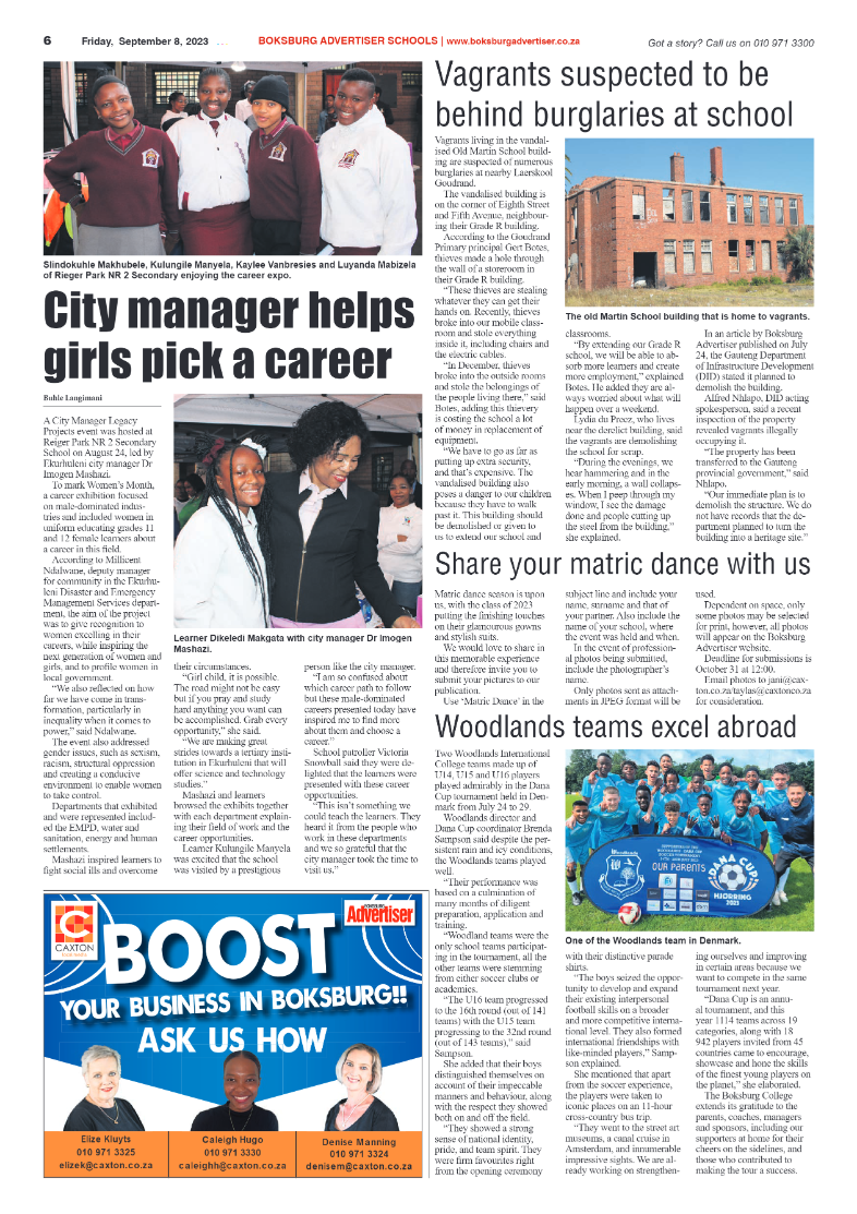 Boksburg Advertiser 8 September 2023 page 6