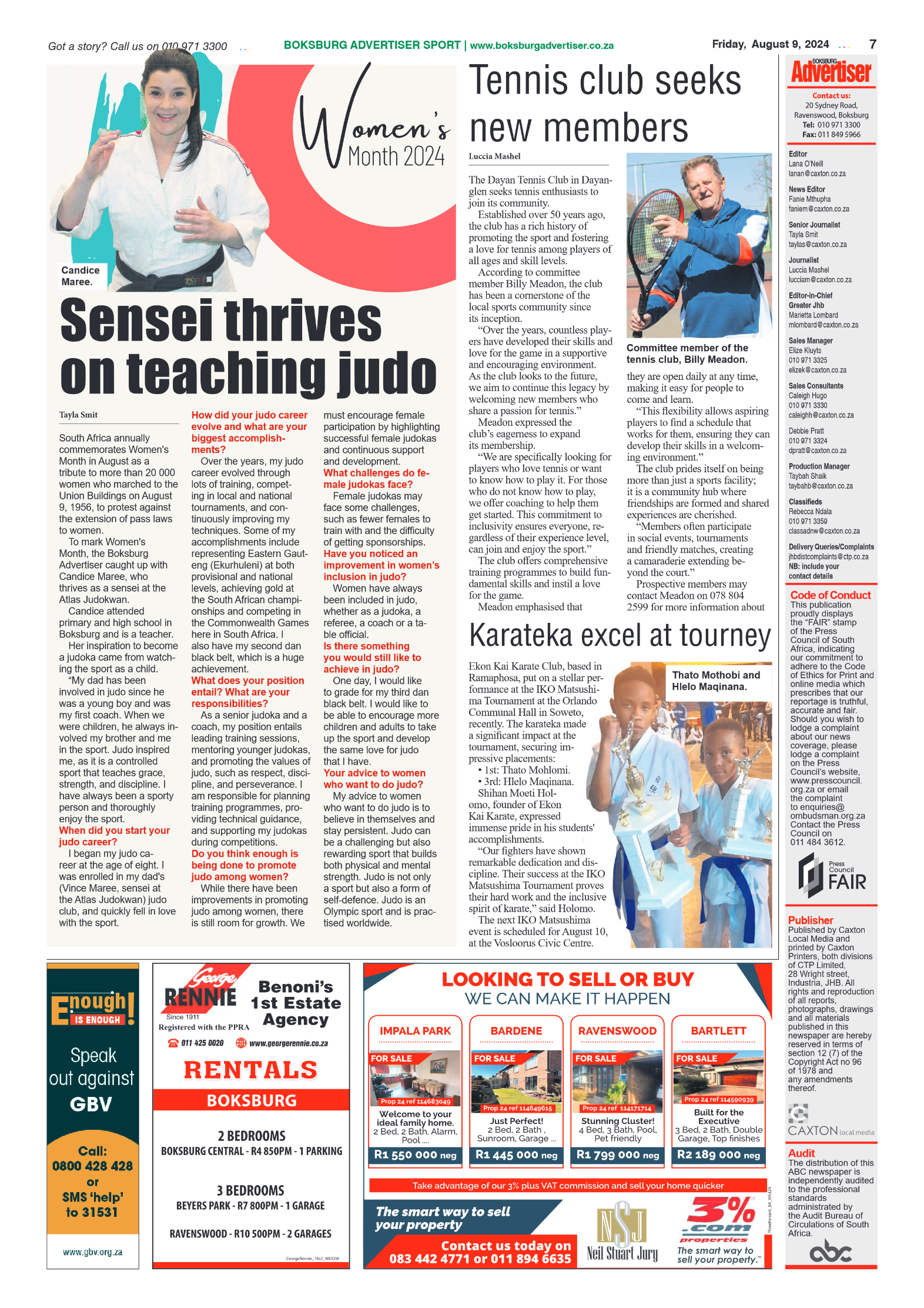 Boksburg Advertiser 9 August 2024 page 7