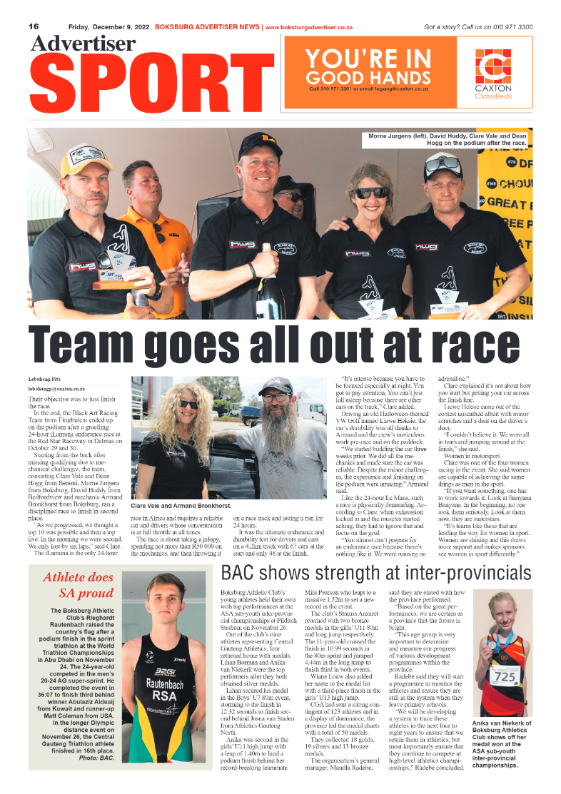 Boksburg Advertiser 9 Dec 2022 page 16