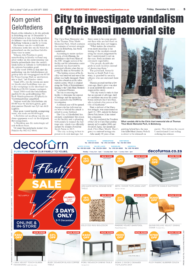 Boksburg Advertiser 9 Dec 2022 page 5