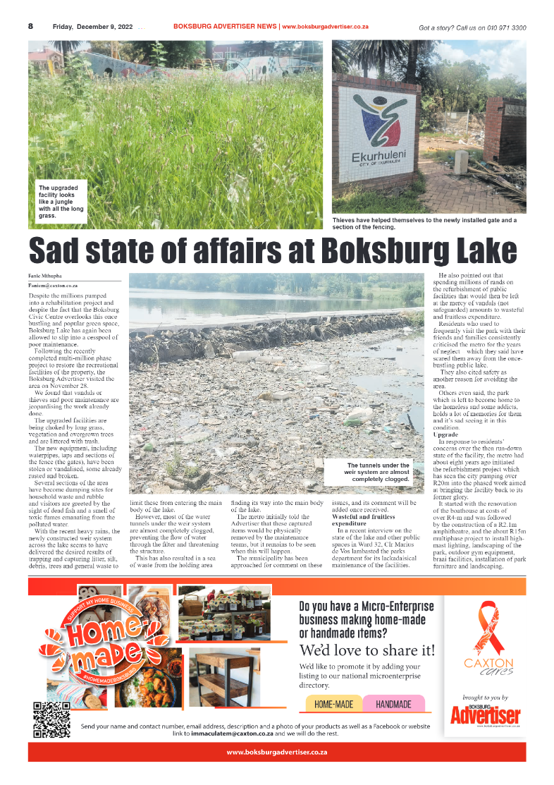 Boksburg Advertiser 9 Dec 2022 page 8