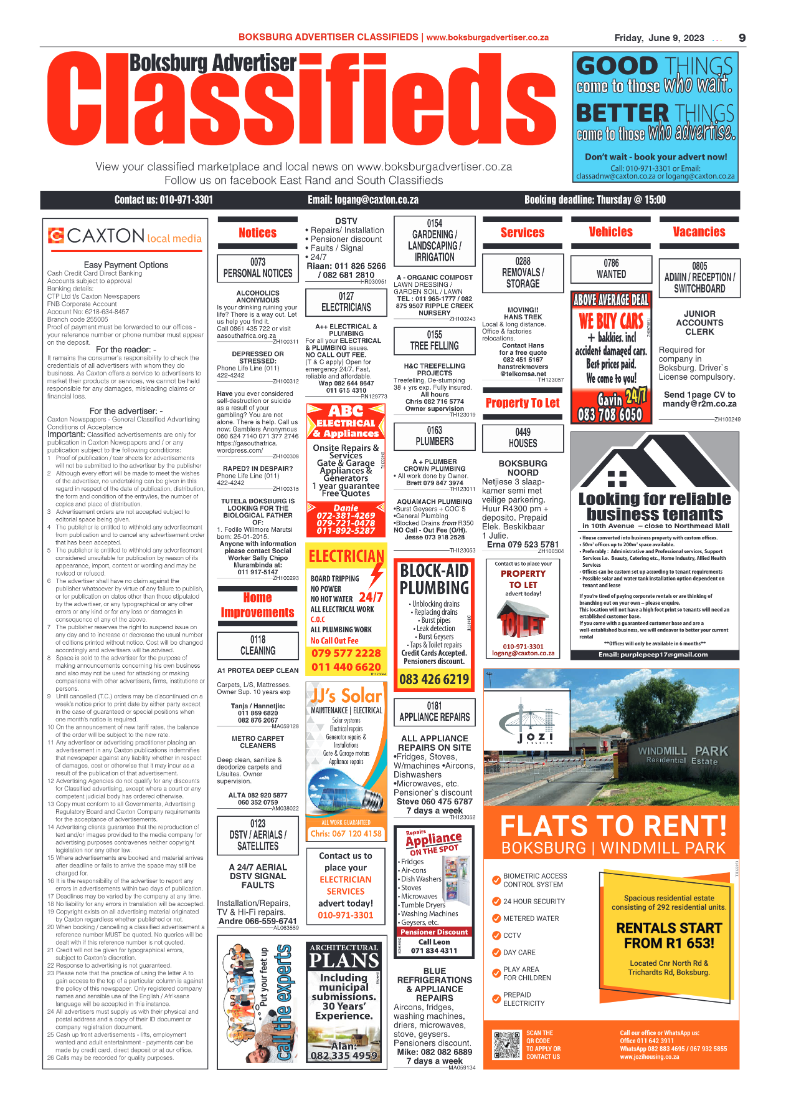 Boksburg Advertiser 9 June 2023 page 9