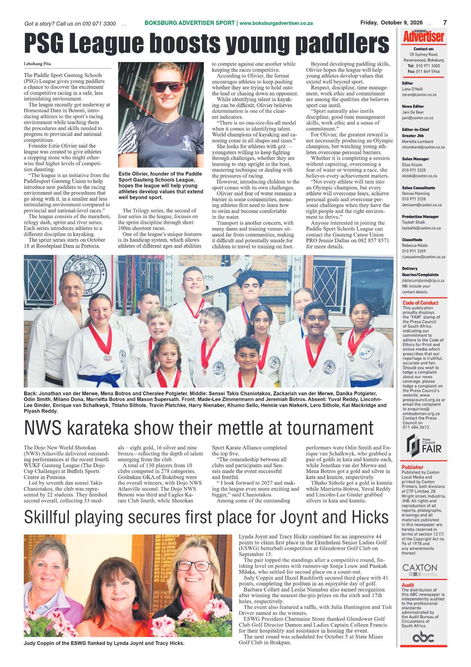 Boksburg Advertiser 9 October 2026 page 9