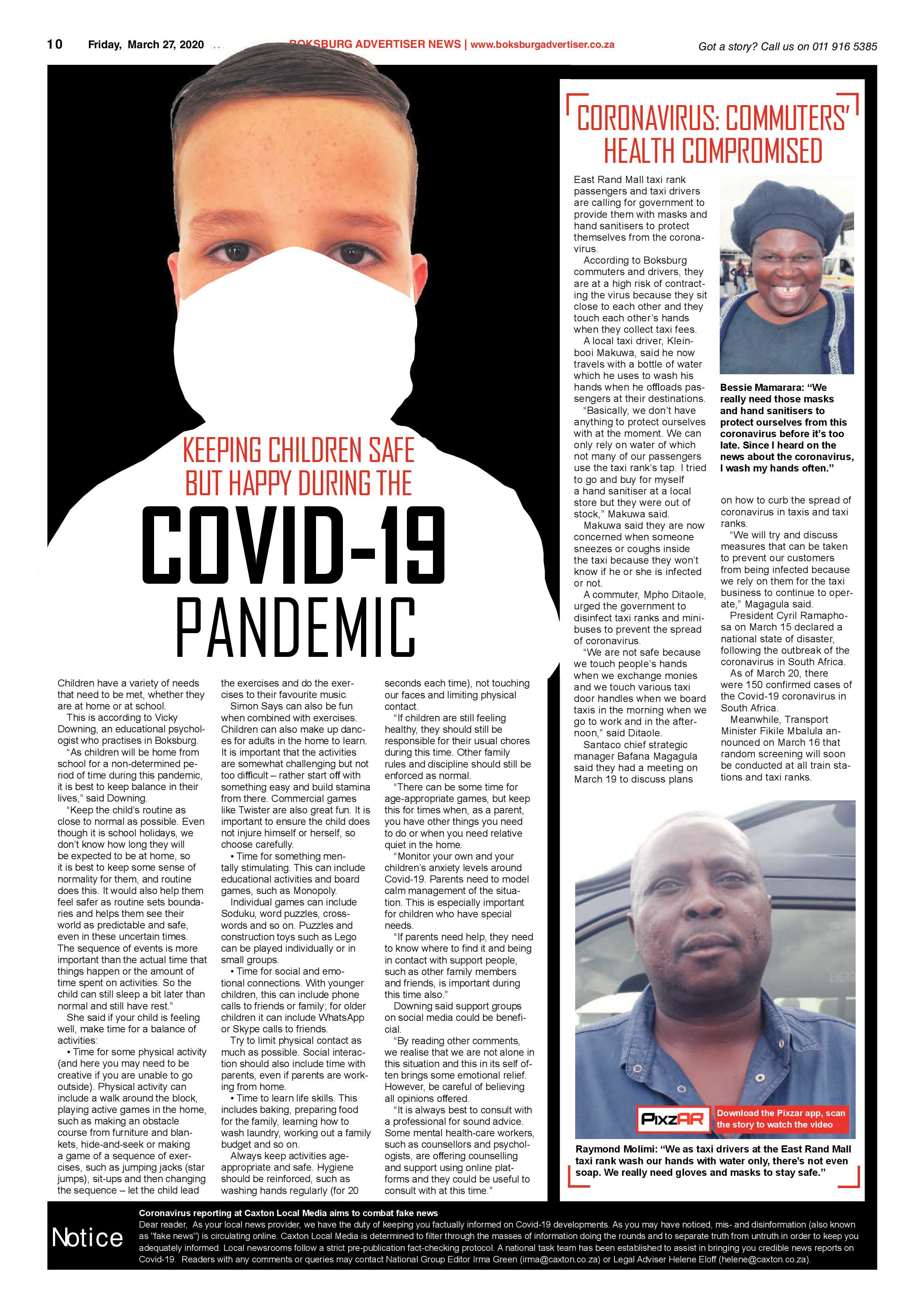 Boksburg Advertiser March 24 2020 page 10
