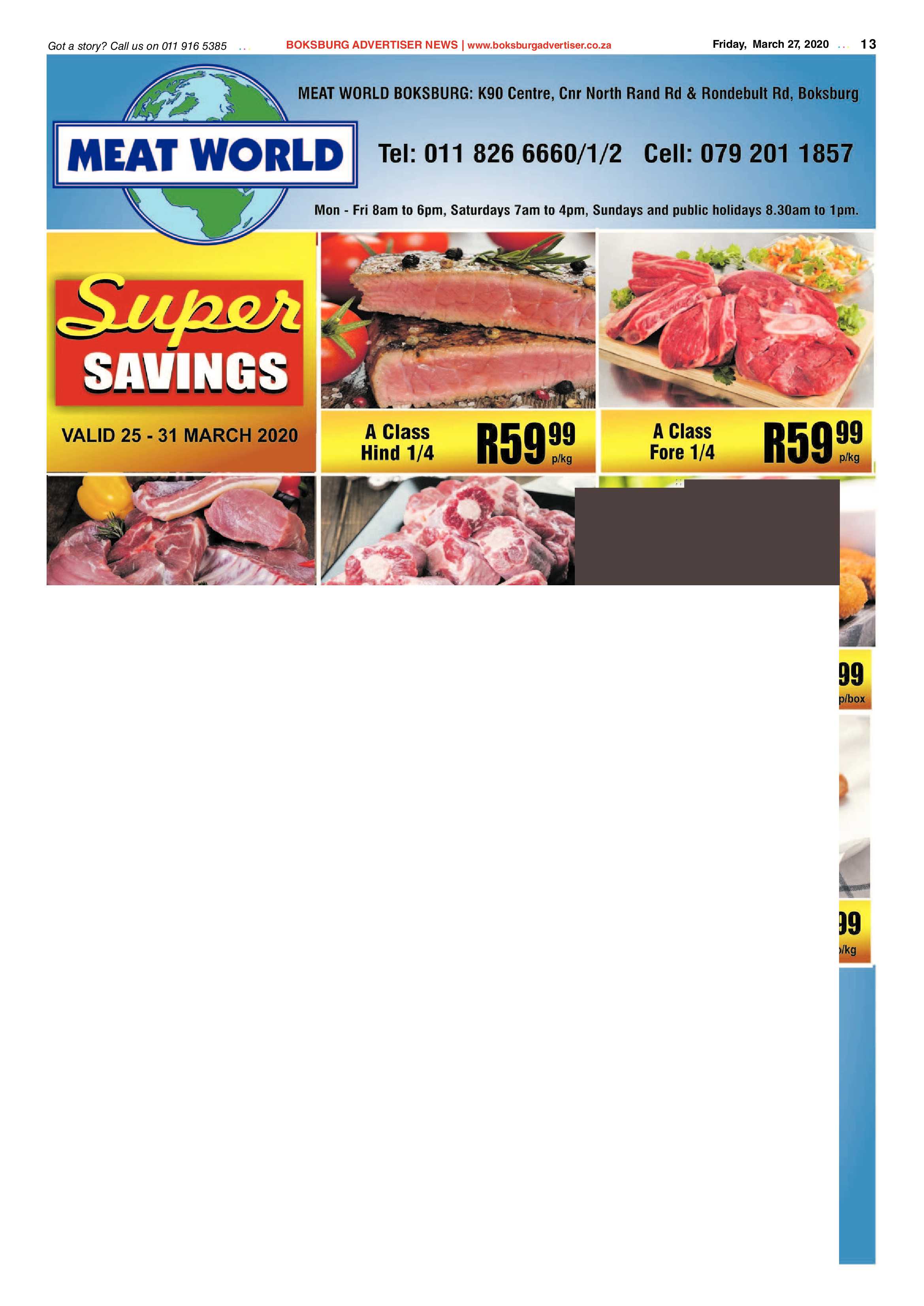 Boksburg Advertiser March 24 2020 page 13