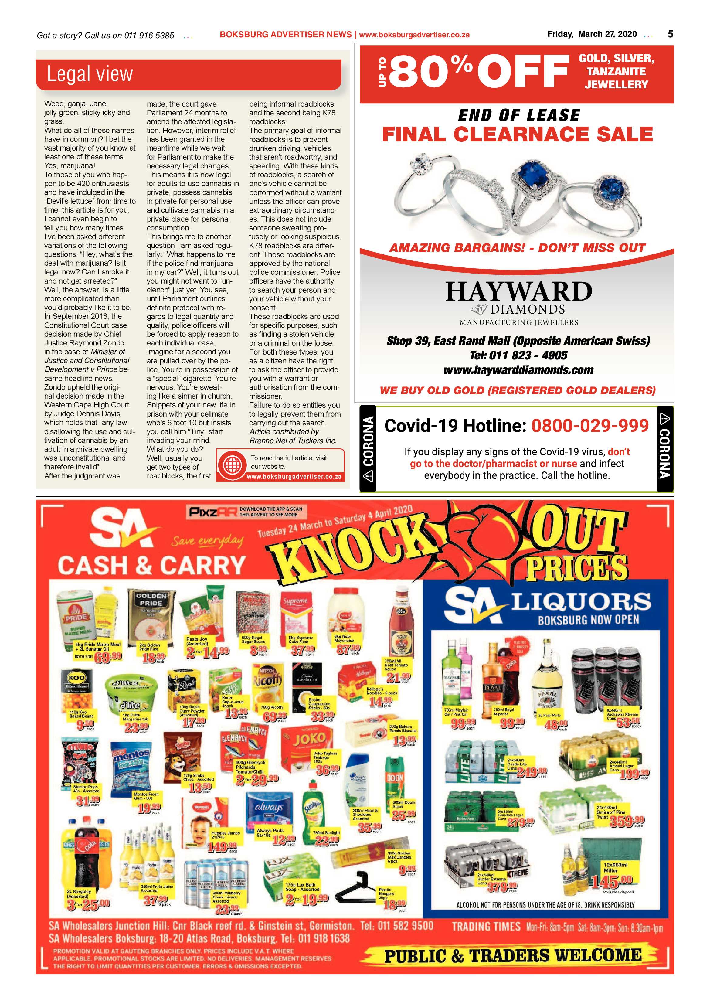 Boksburg Advertiser March 24 2020 page 5