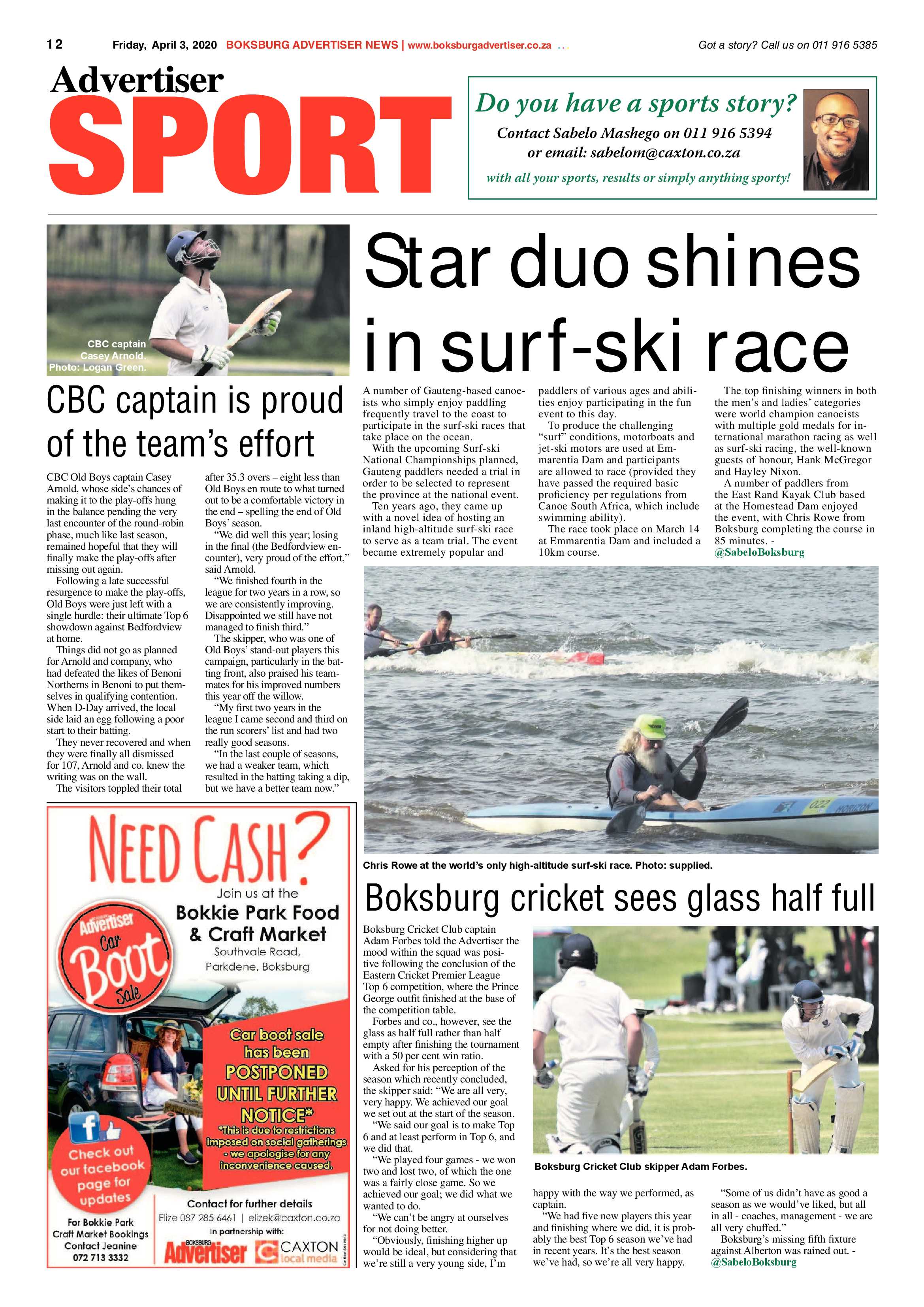 Boksburg Advertiser March 31 2020 page 12