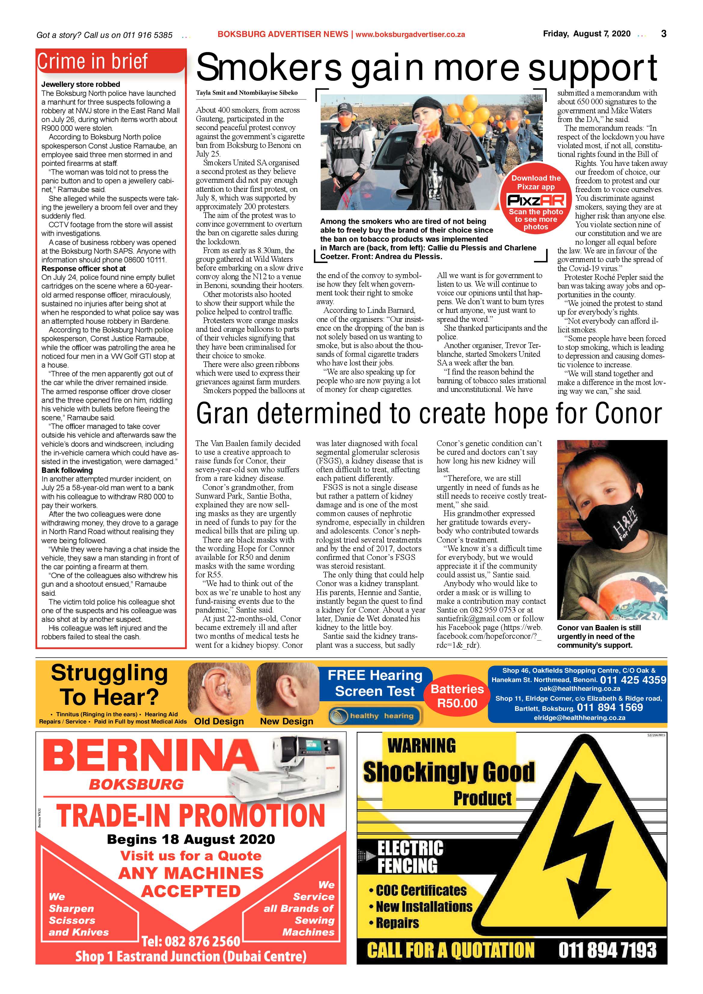 Boksburg Advertiser  04 August 2020 page 3