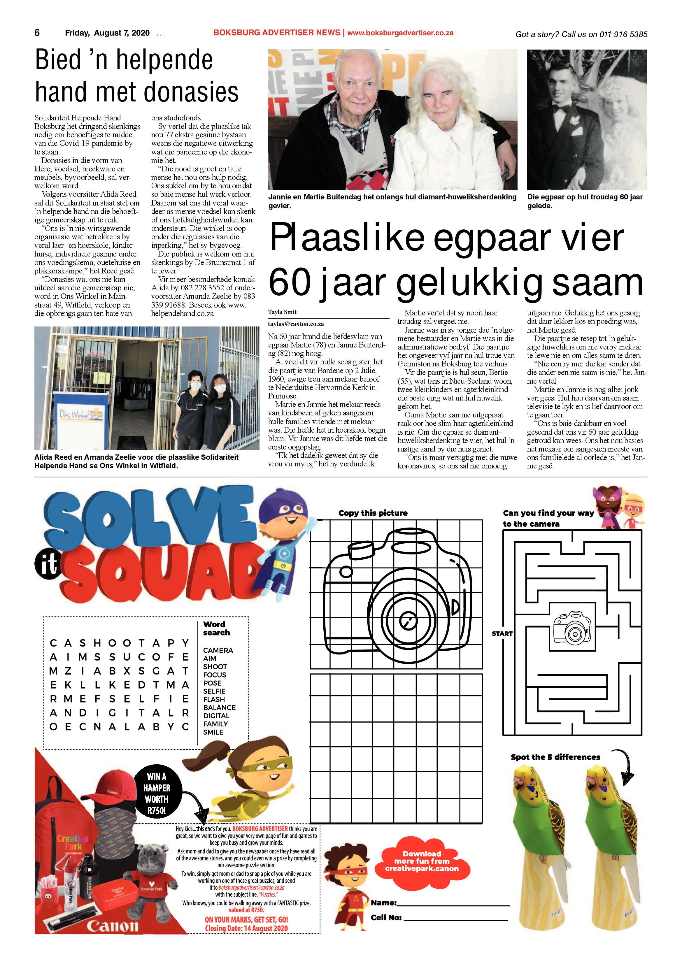 Boksburg Advertiser  04 August 2020 page 6