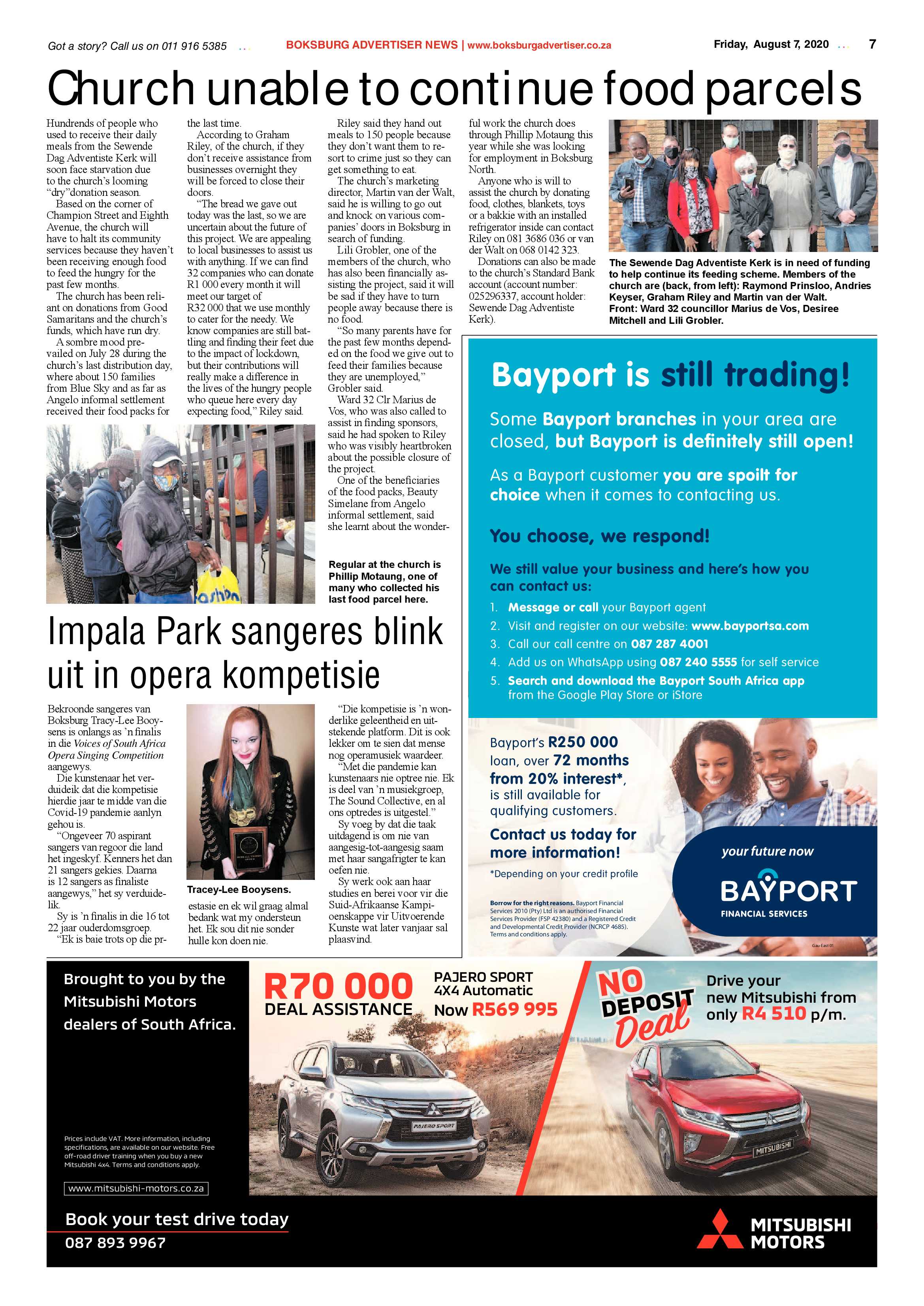 Boksburg Advertiser  04 August 2020 page 7