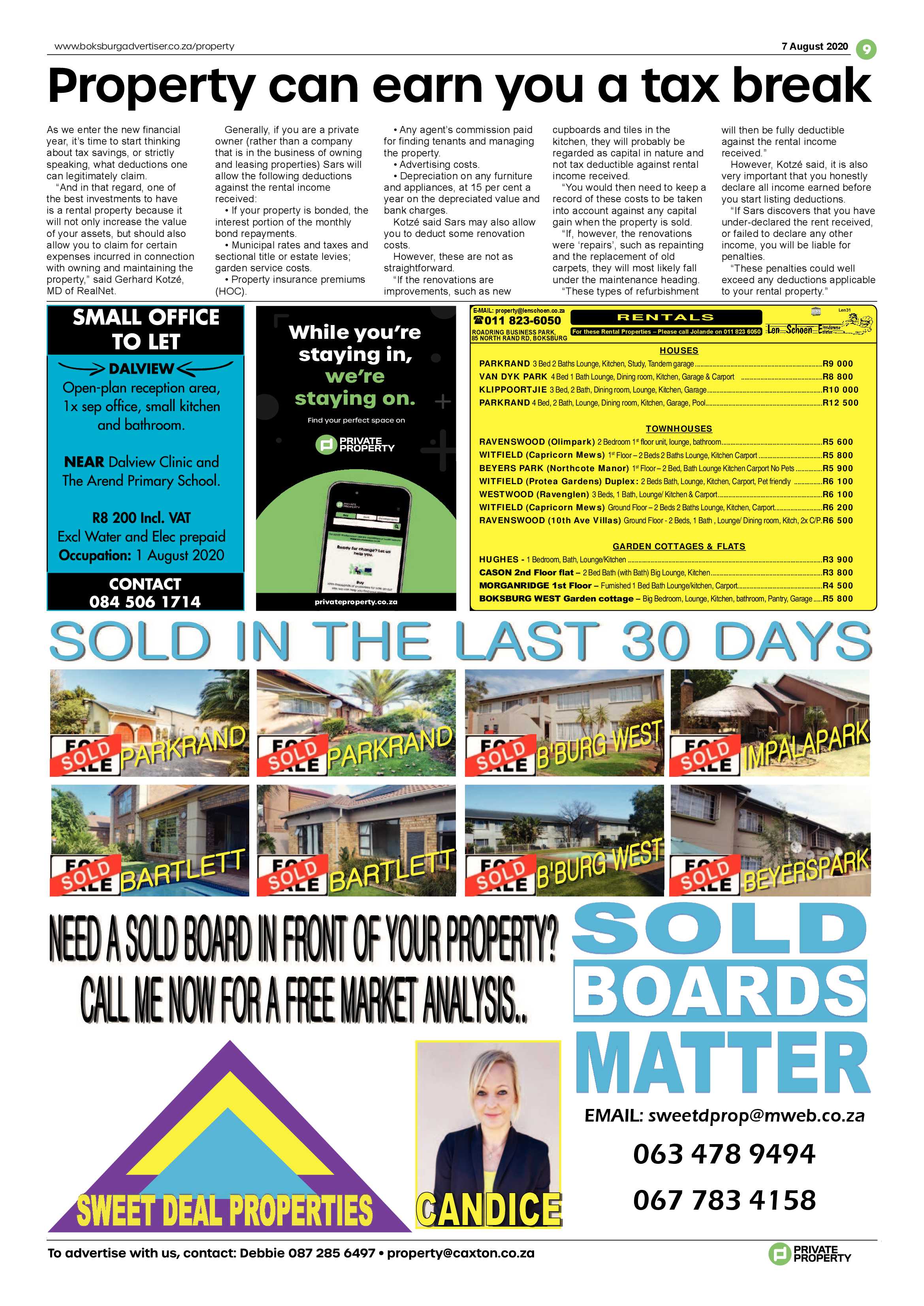 Boksburg Advertiser  04 August 2020 page 9