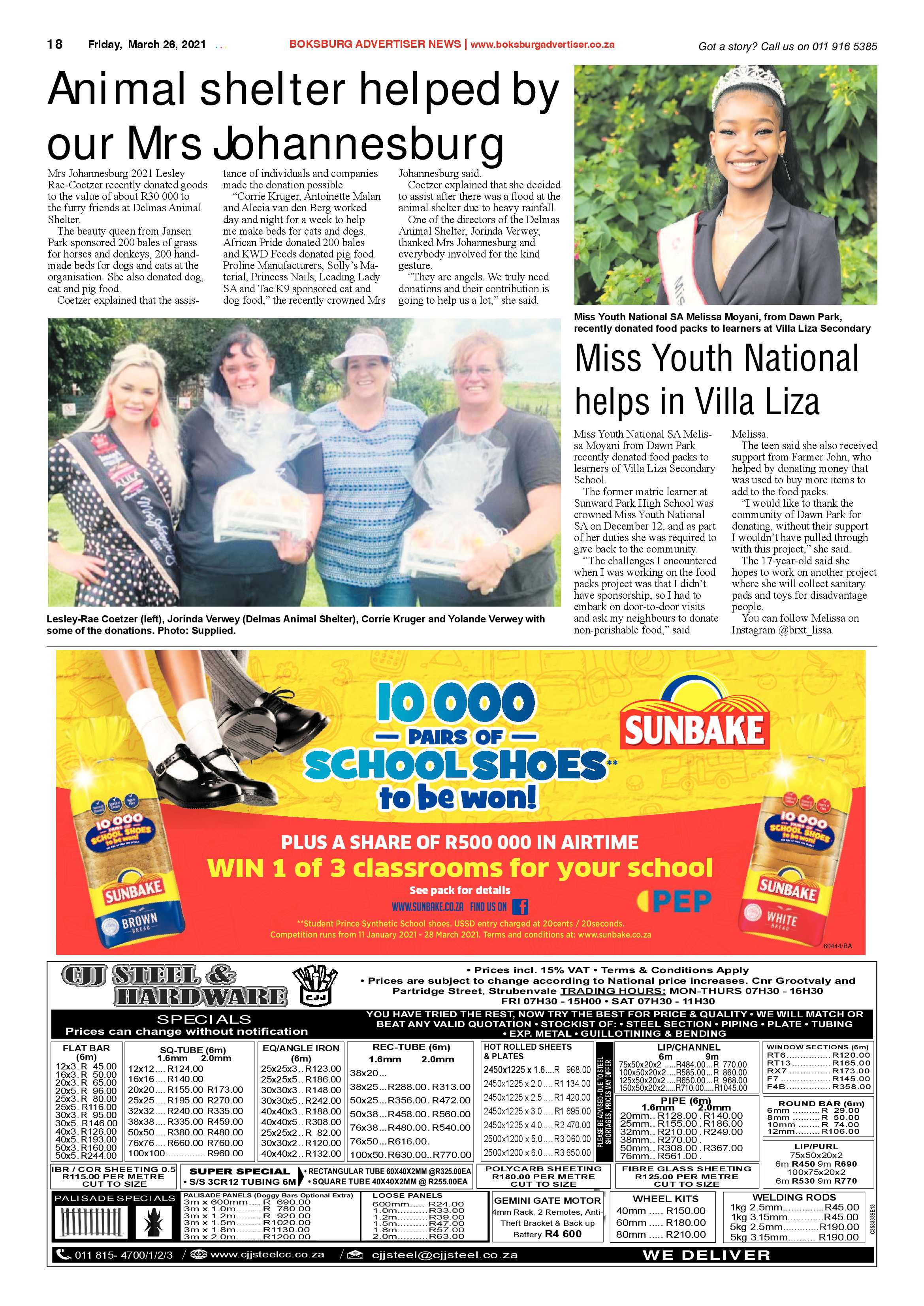 Boksburg Advertiser  26 March 2021 page 18