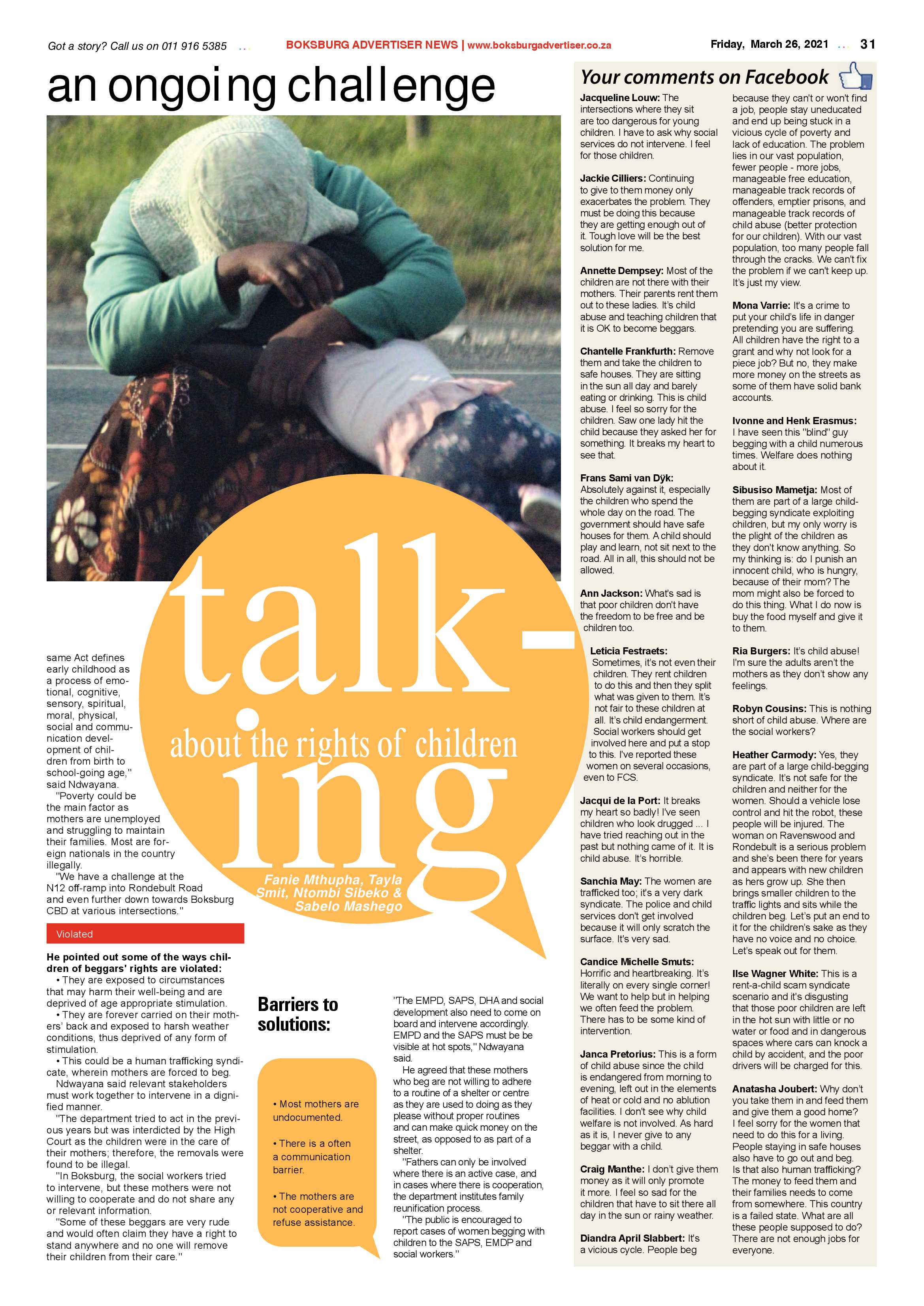 Boksburg Advertiser  26 March 2021 page 31