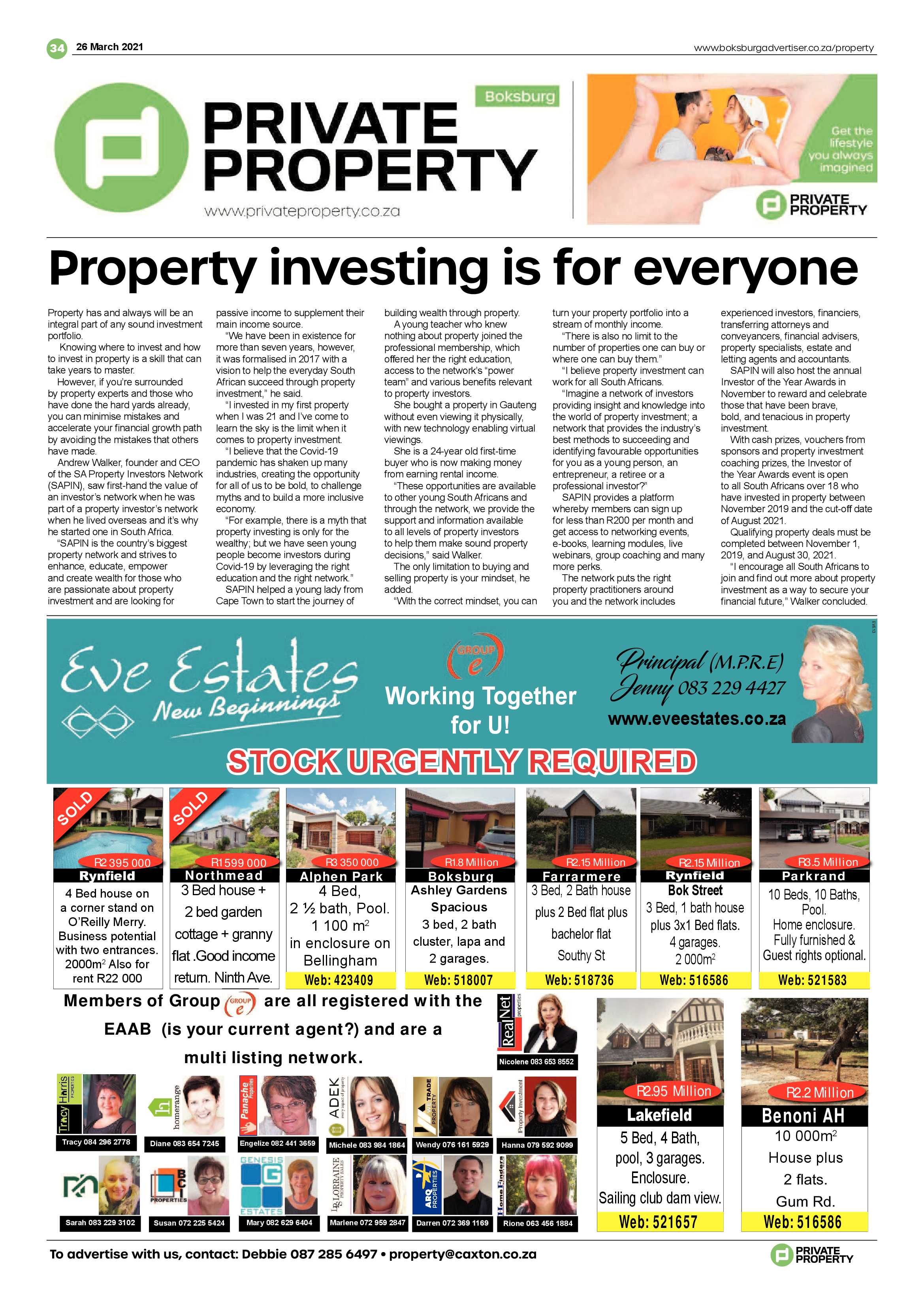 Boksburg Advertiser  26 March 2021 page 34