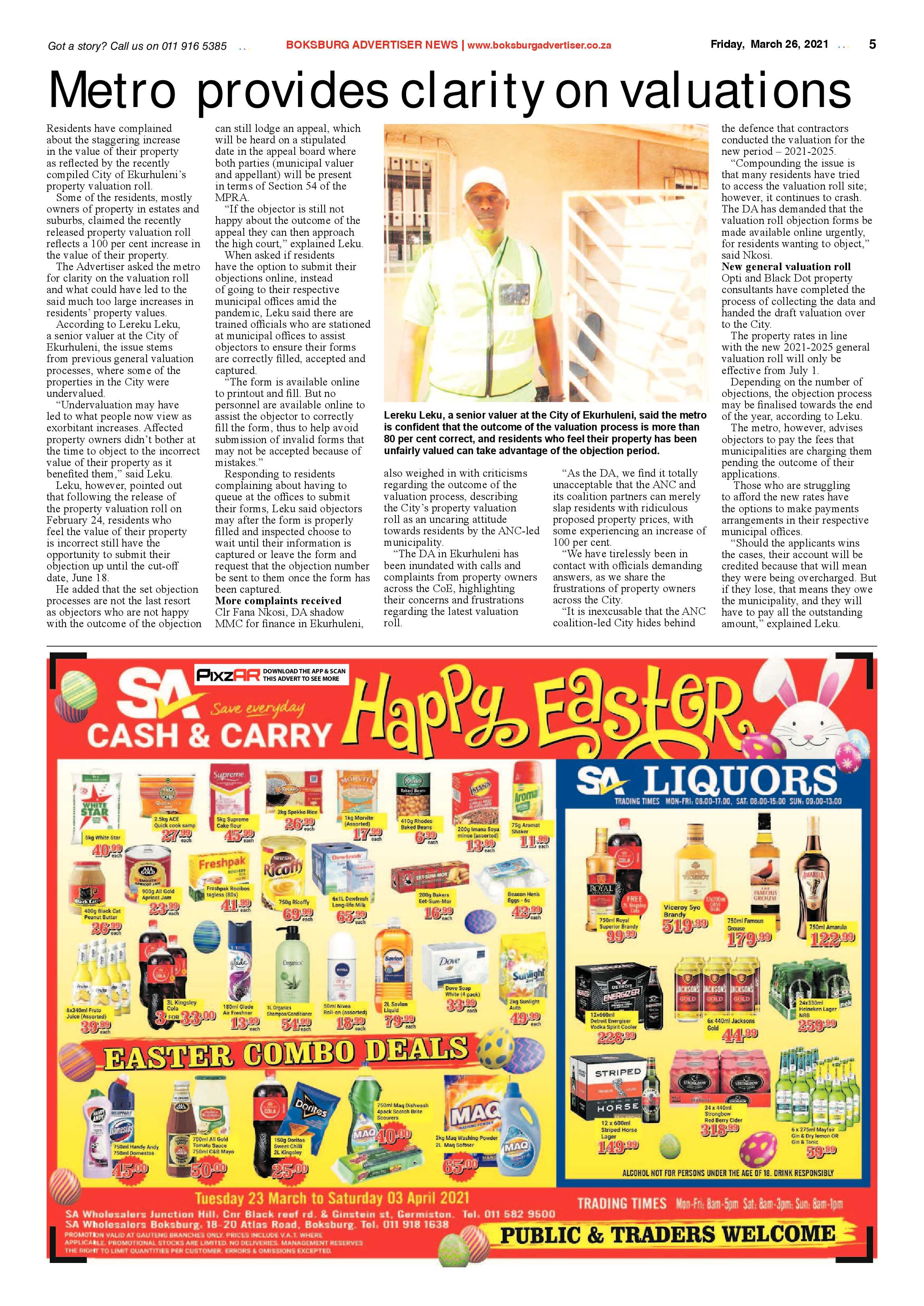 Boksburg Advertiser  26 March 2021 page 5