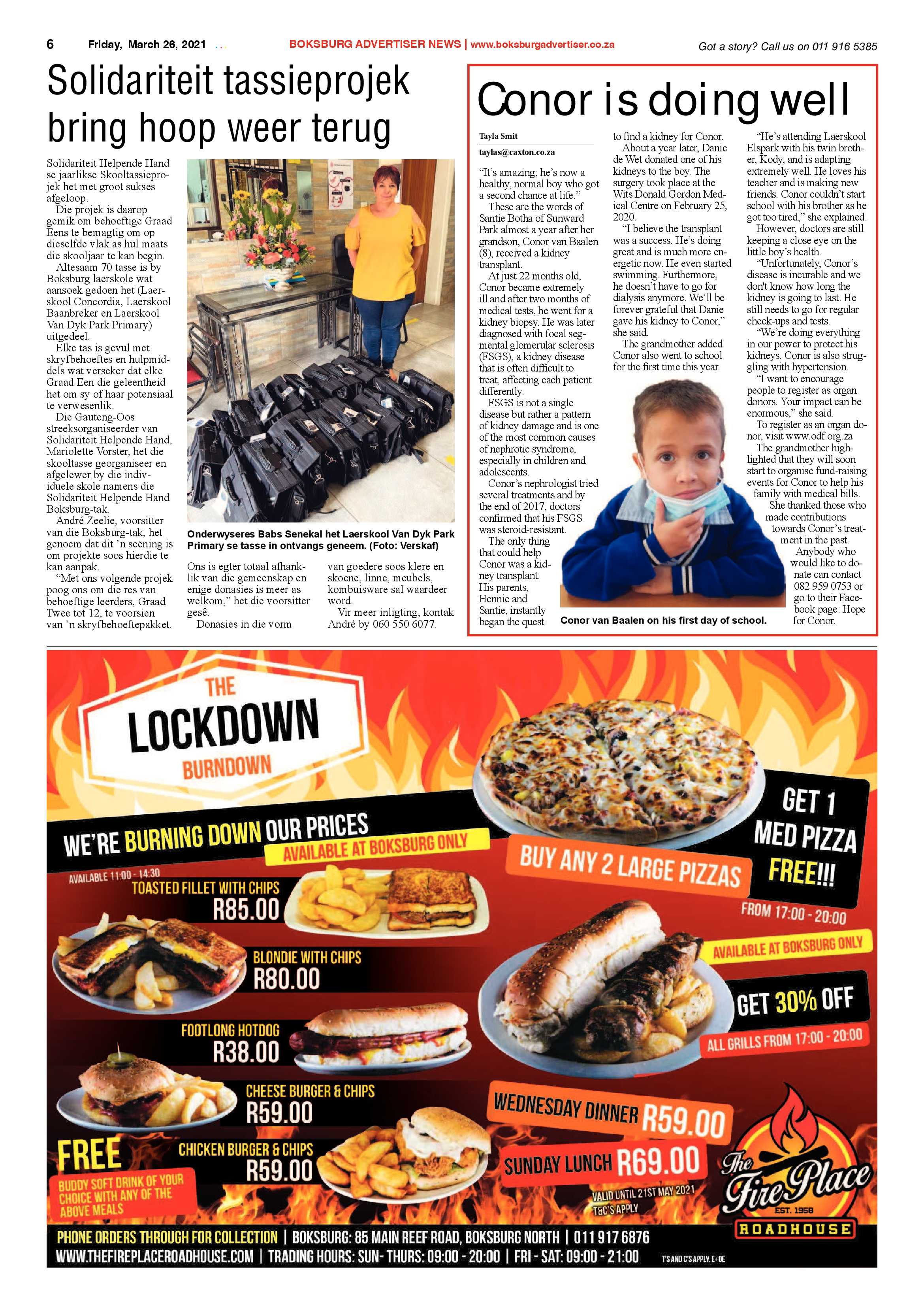 Boksburg Advertiser  26 March 2021 page 6