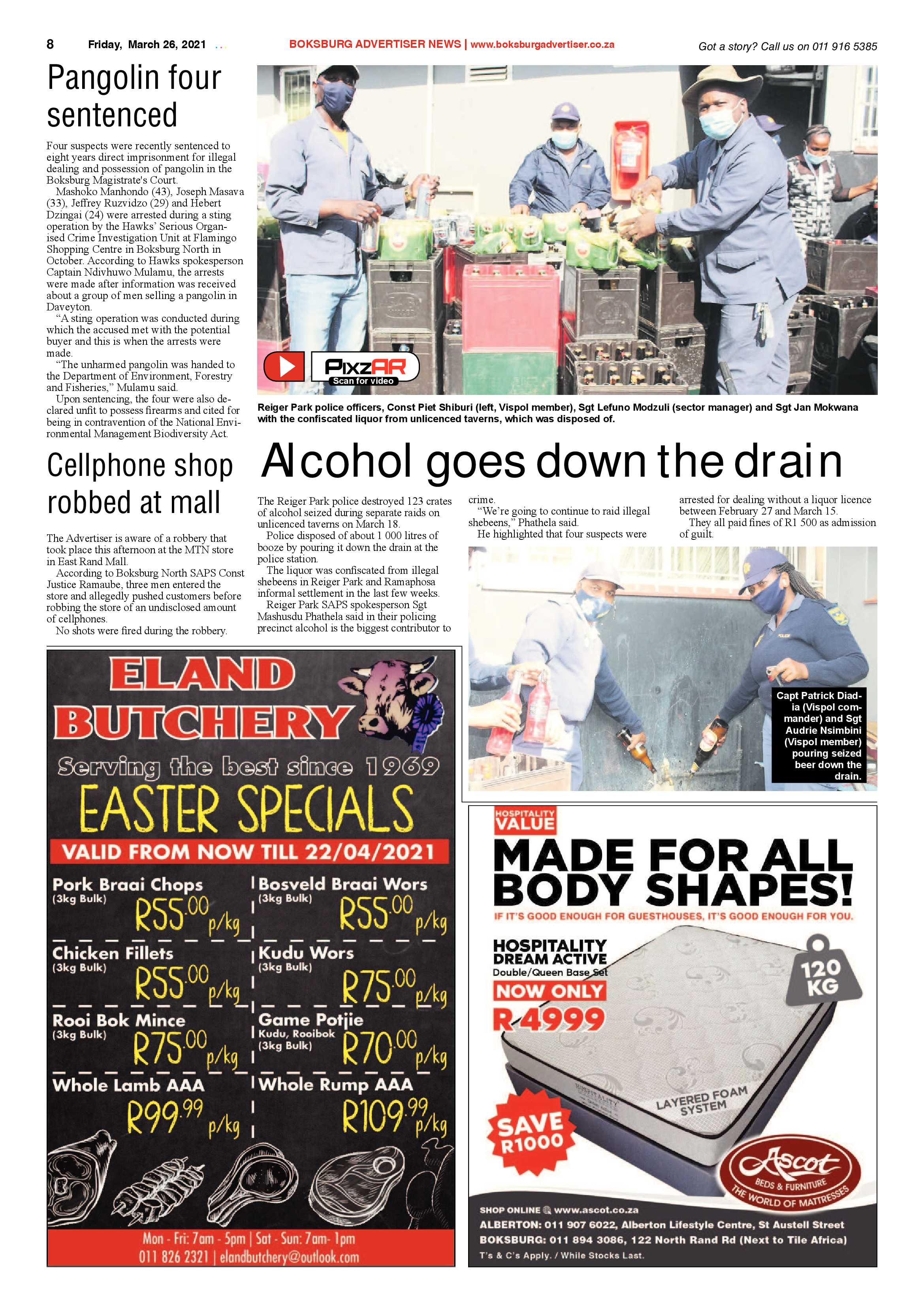 Boksburg Advertiser  26 March 2021 page 8