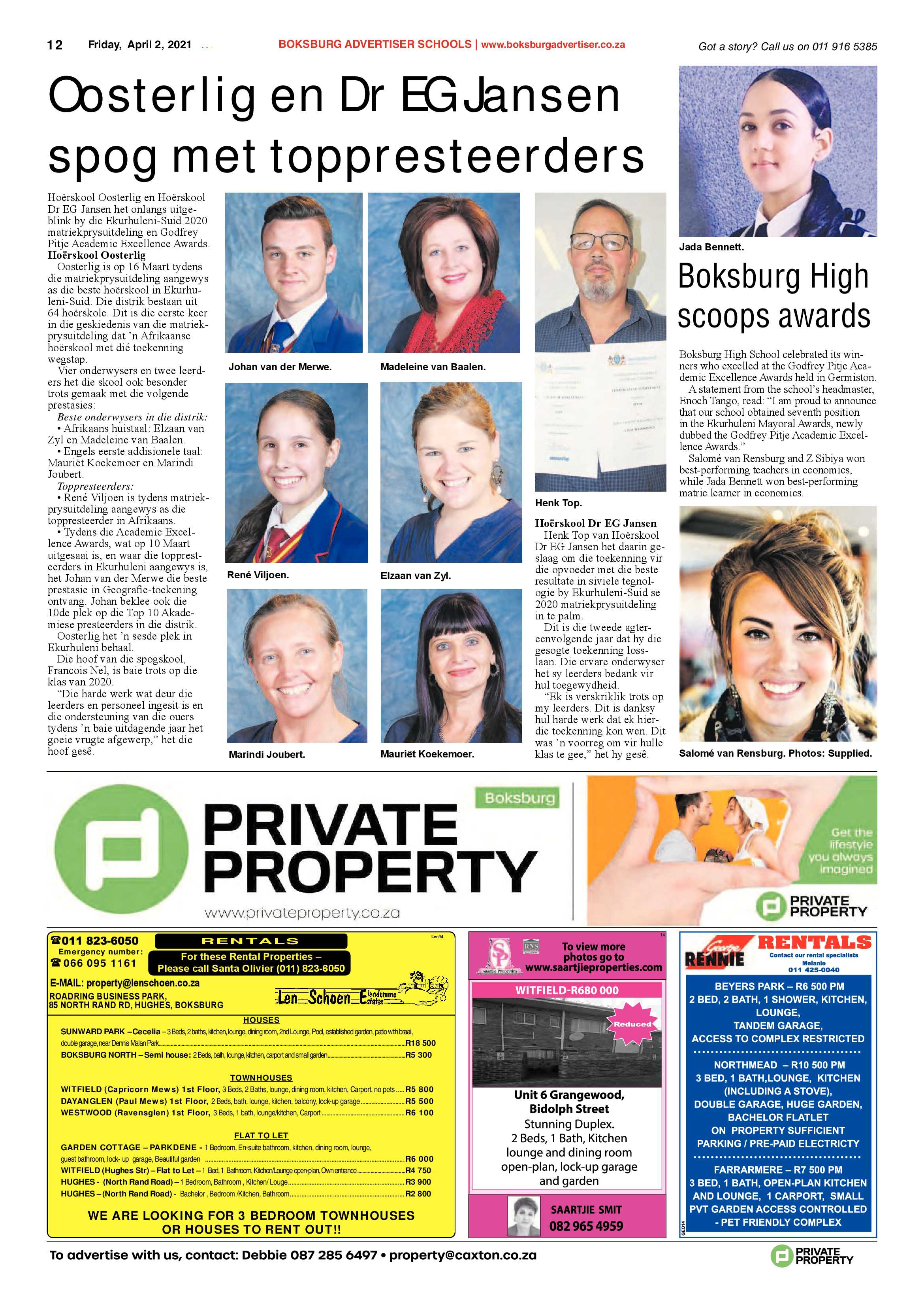 Boksburg Advertiser 30 March 2021 page 12