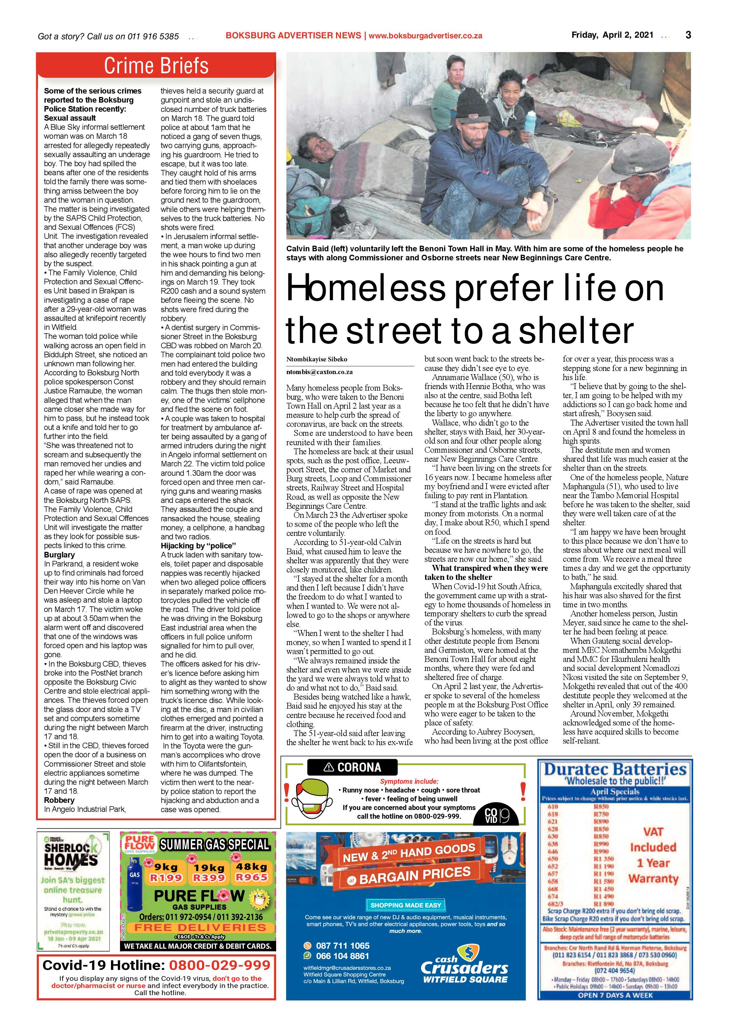 Boksburg Advertiser 30 March 2021 page 3