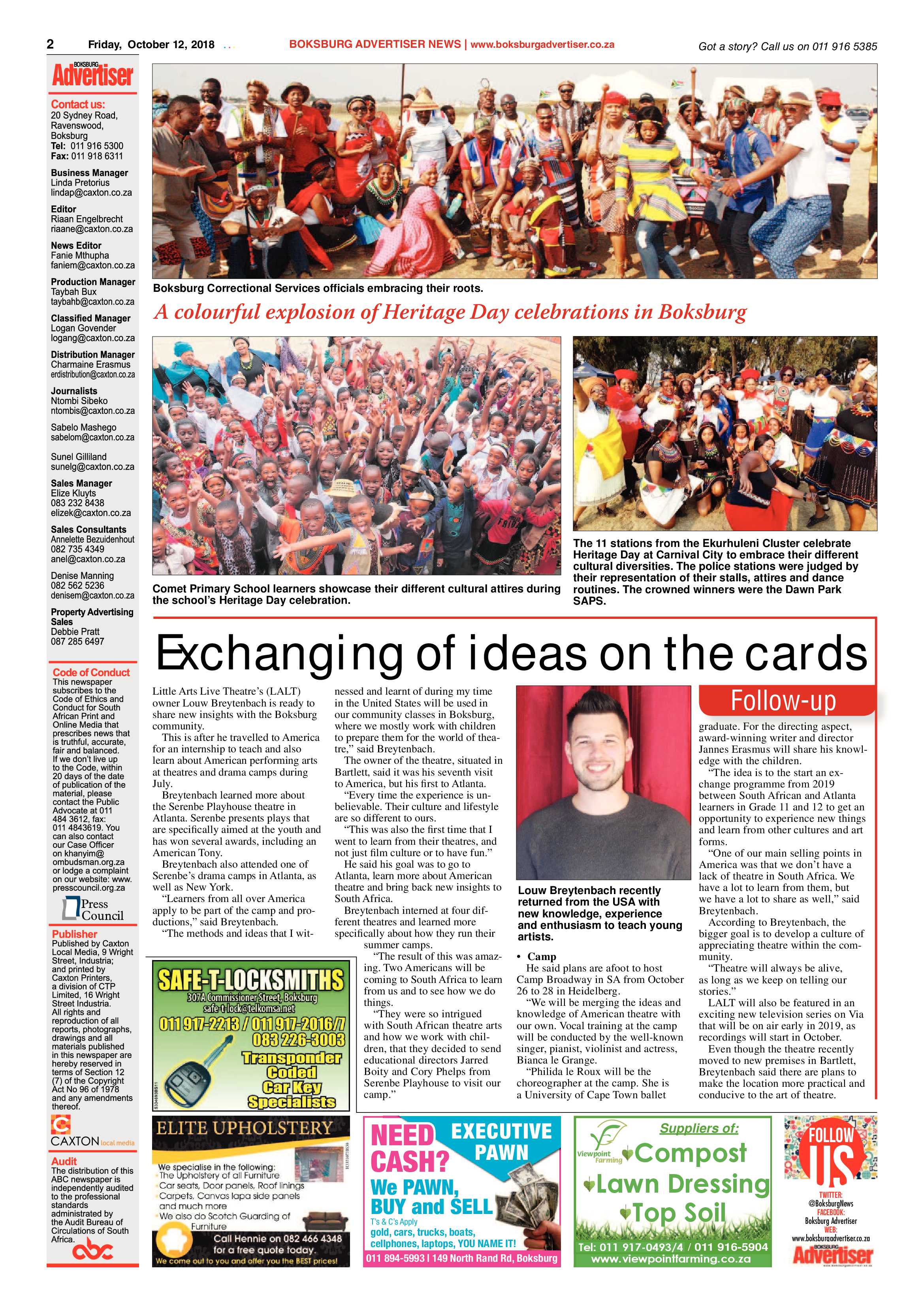 Boksburg Advertiser 09 October 2018 page 2