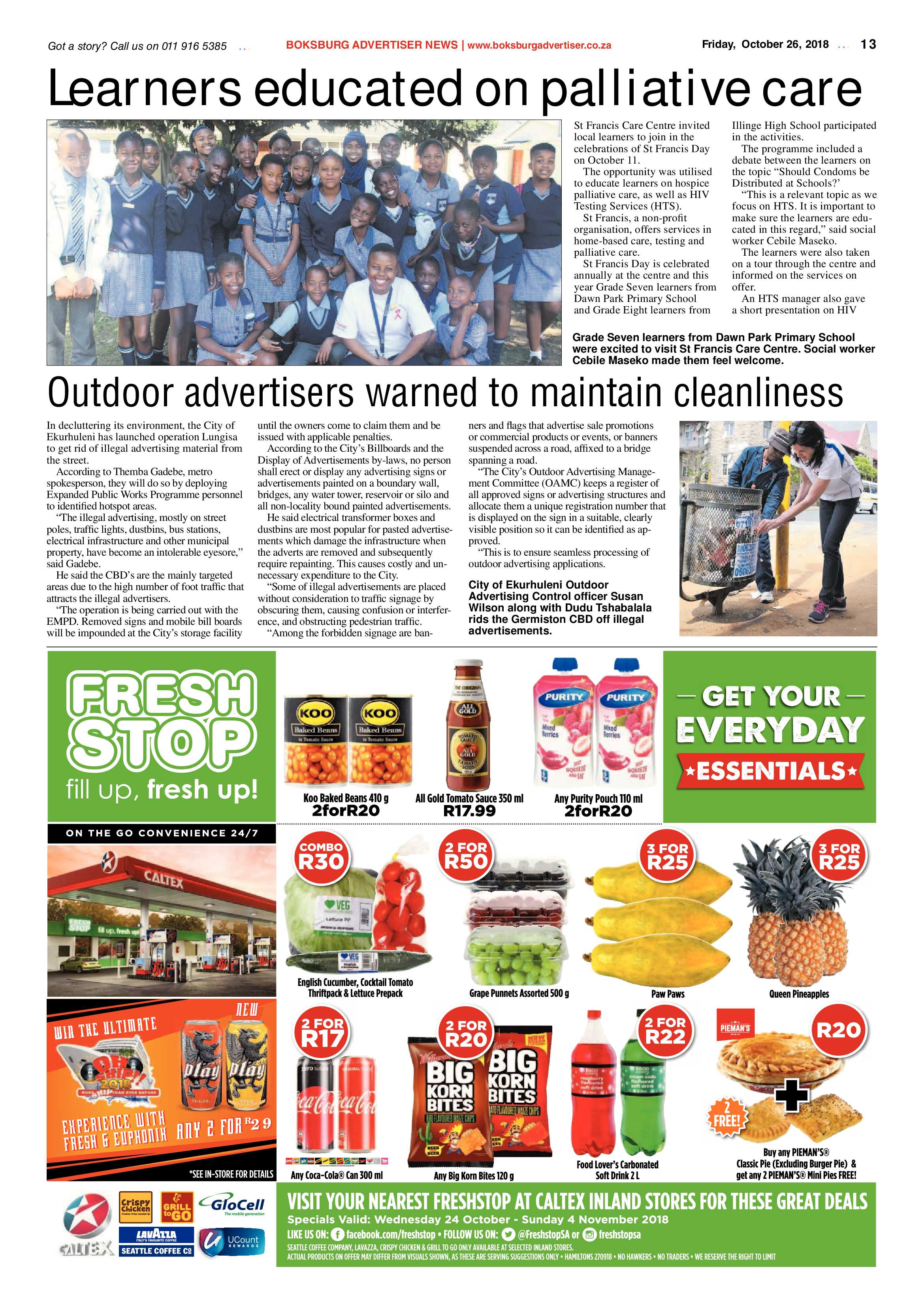 Boksburg Advetiser 23 October 2018 page 13