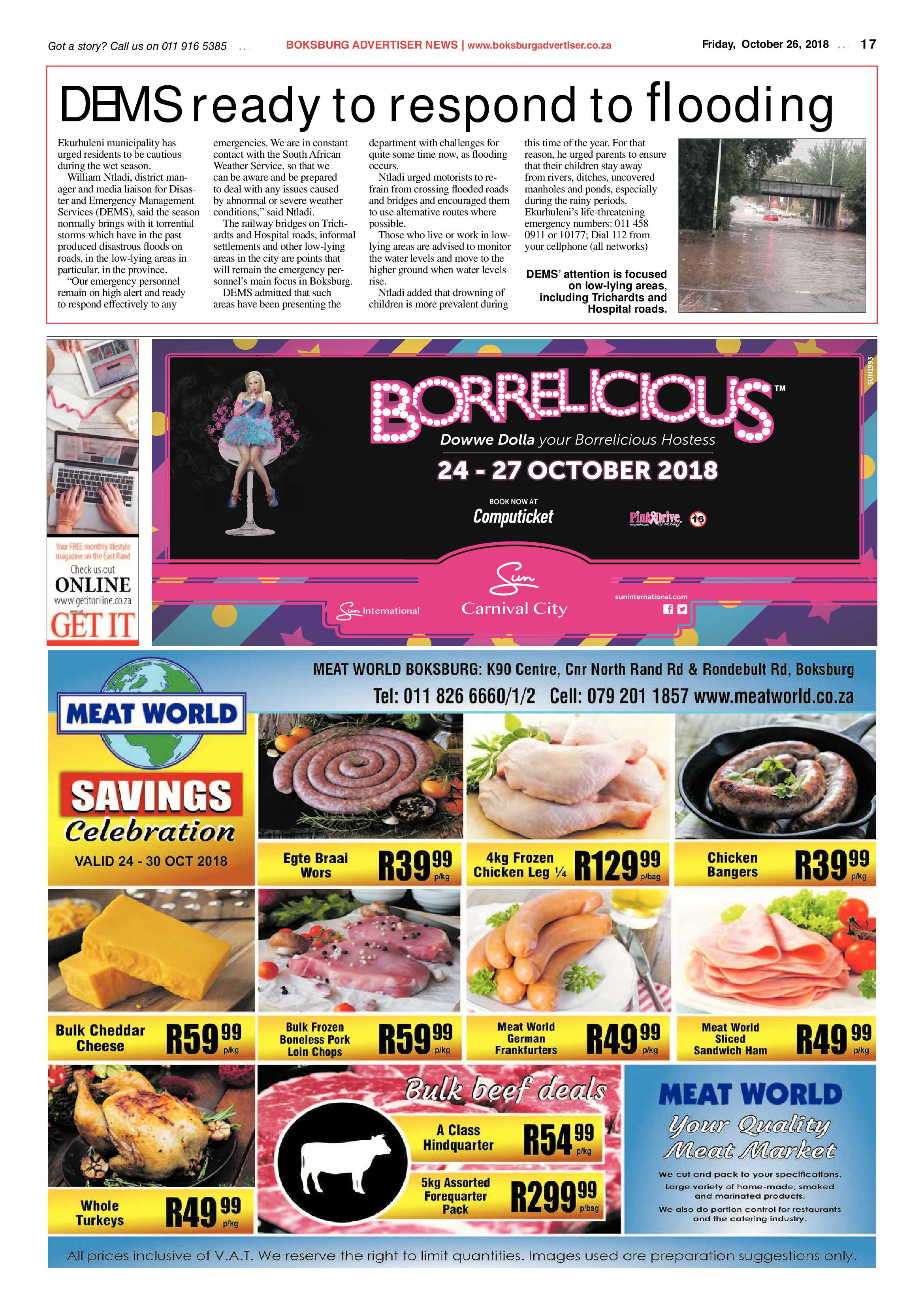 Boksburg Advetiser 23 October 2018 page 17