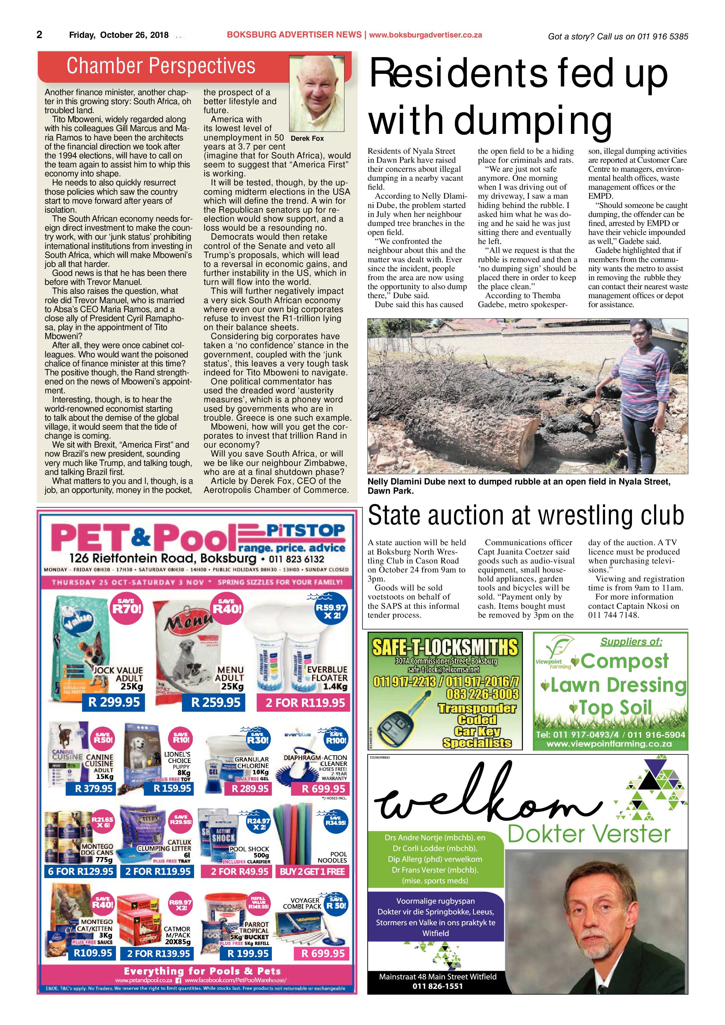 Boksburg Advetiser 23 October 2018 page 2
