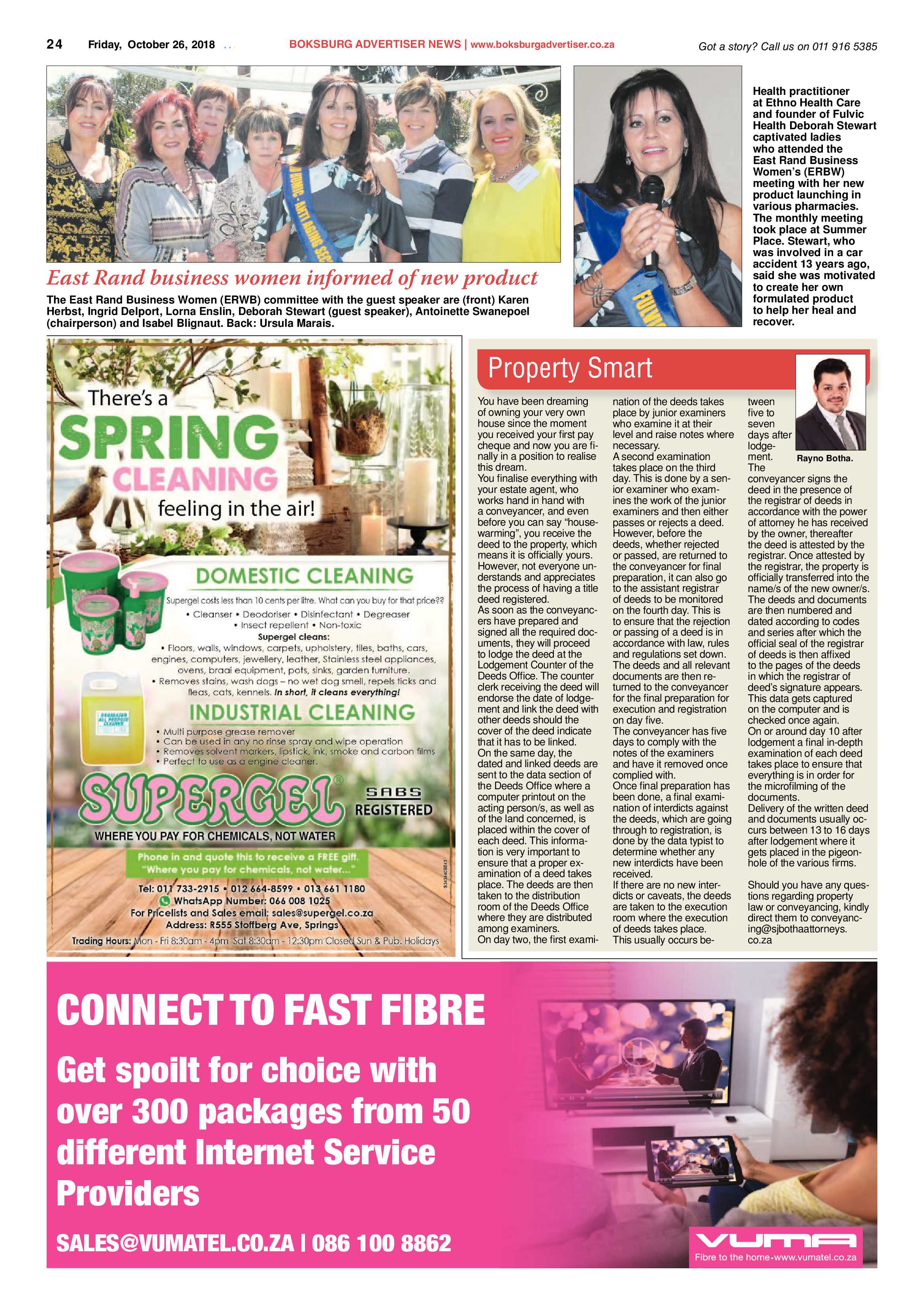 Boksburg Advetiser 23 October 2018 page 24
