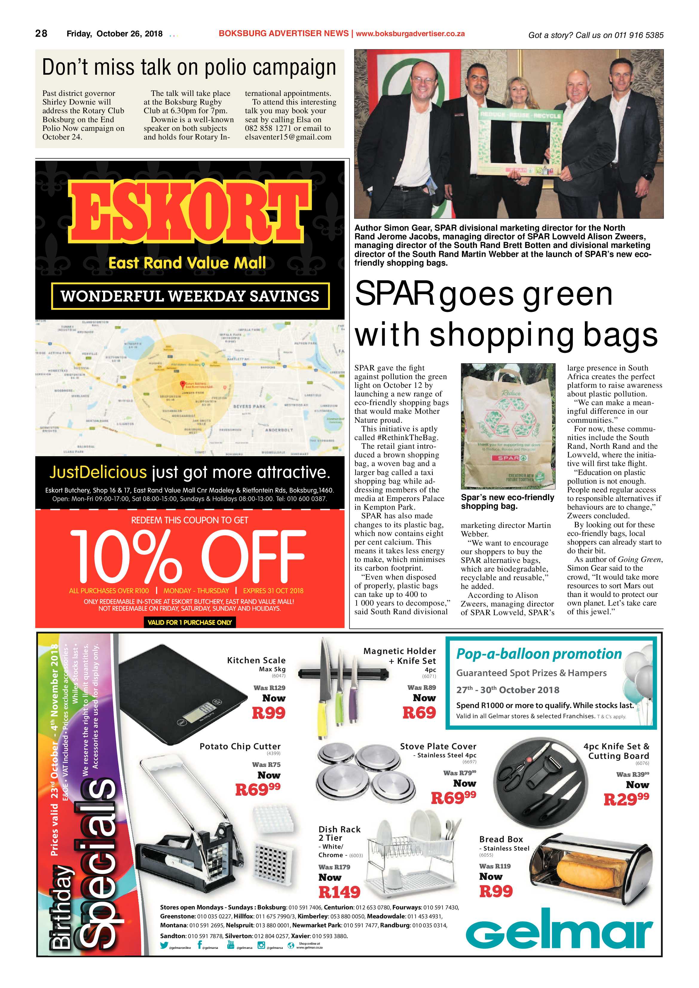 Boksburg Advetiser 23 October 2018 page 28
