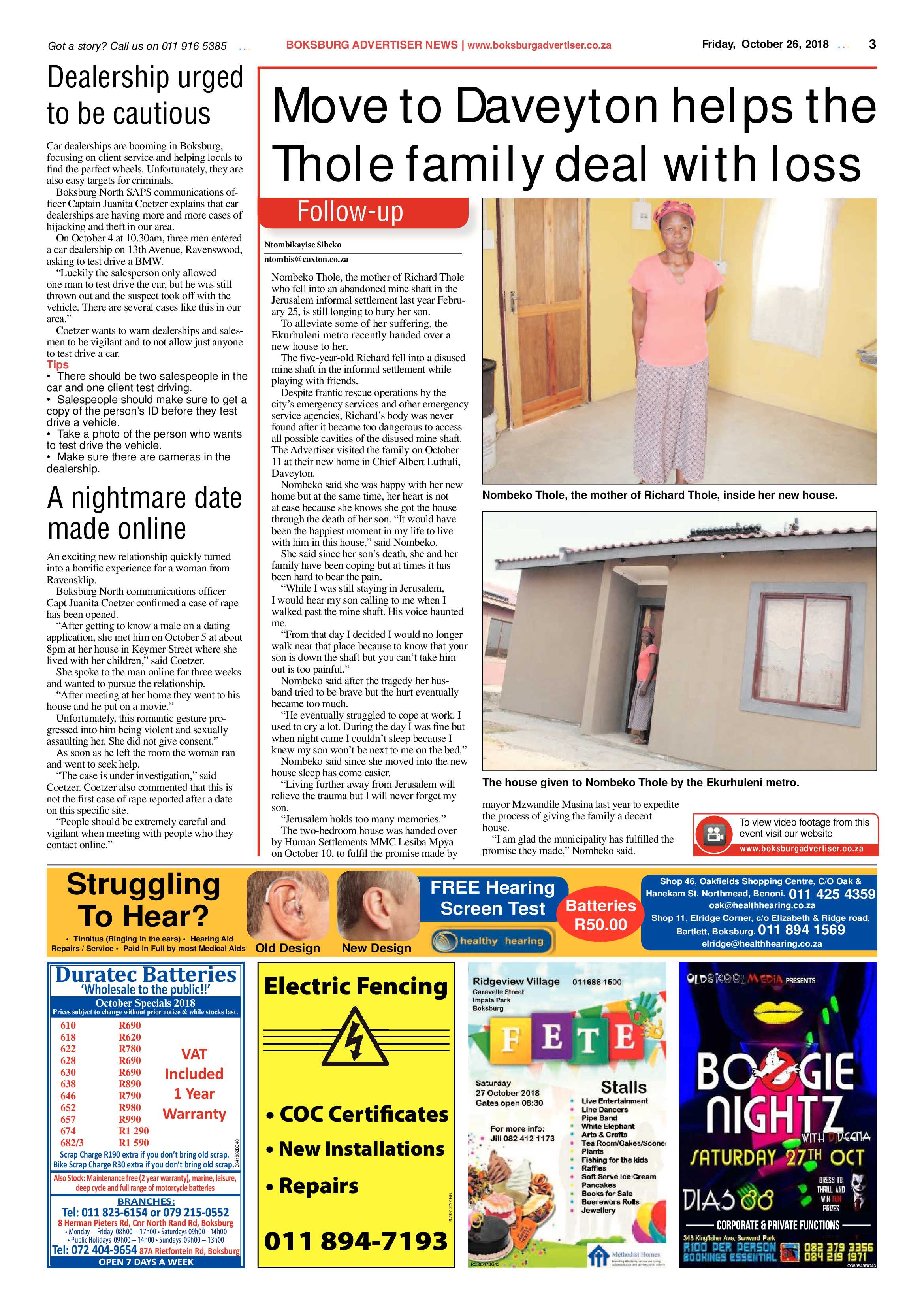 Boksburg Advetiser 23 October 2018 page 3
