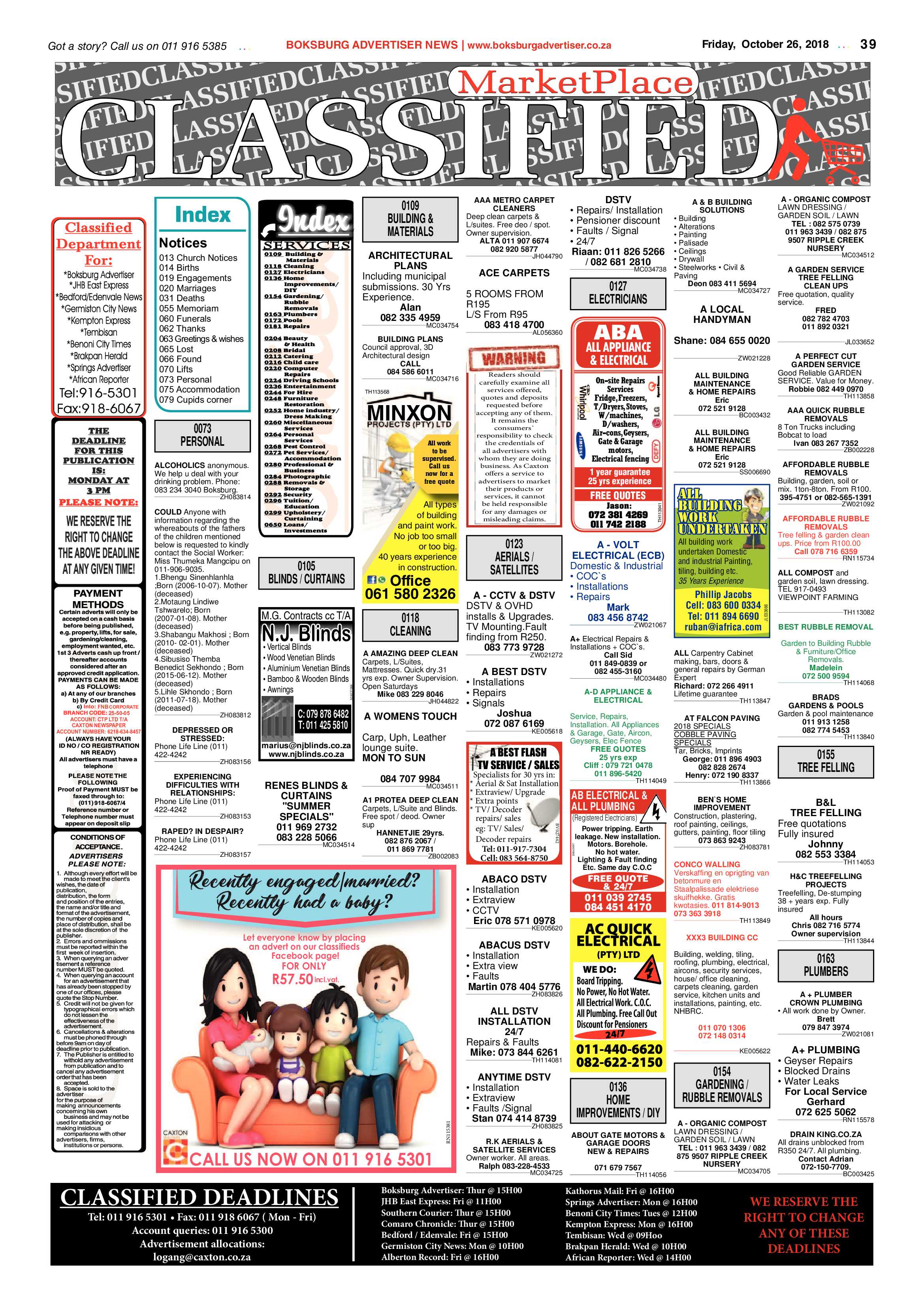 Boksburg Advetiser 23 October 2018 page 39