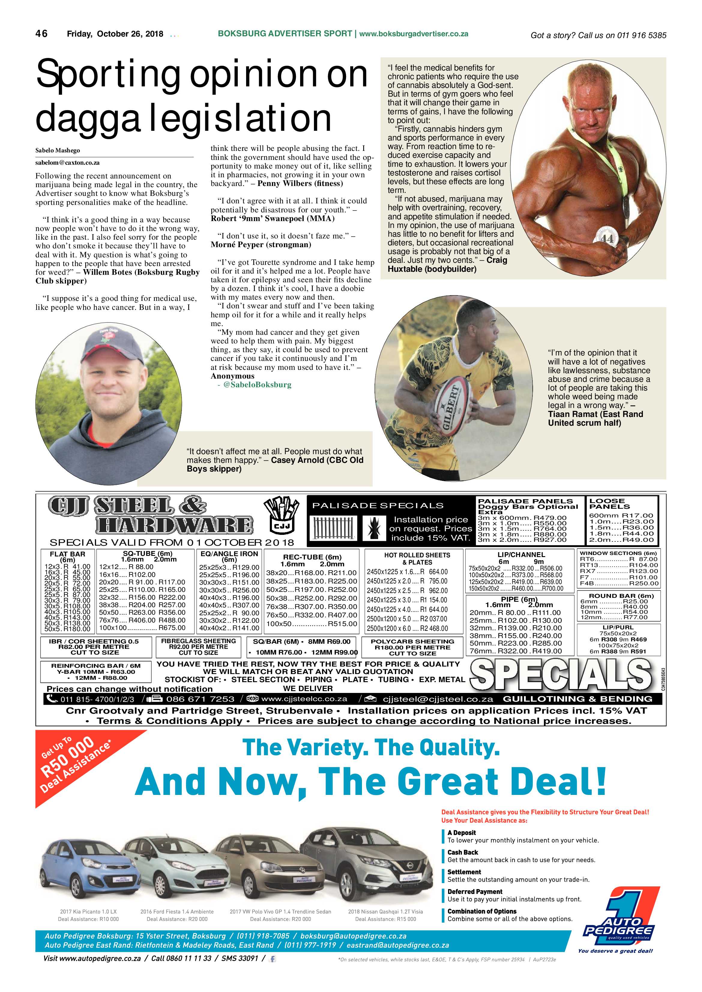 Boksburg Advetiser 23 October 2018 page 46