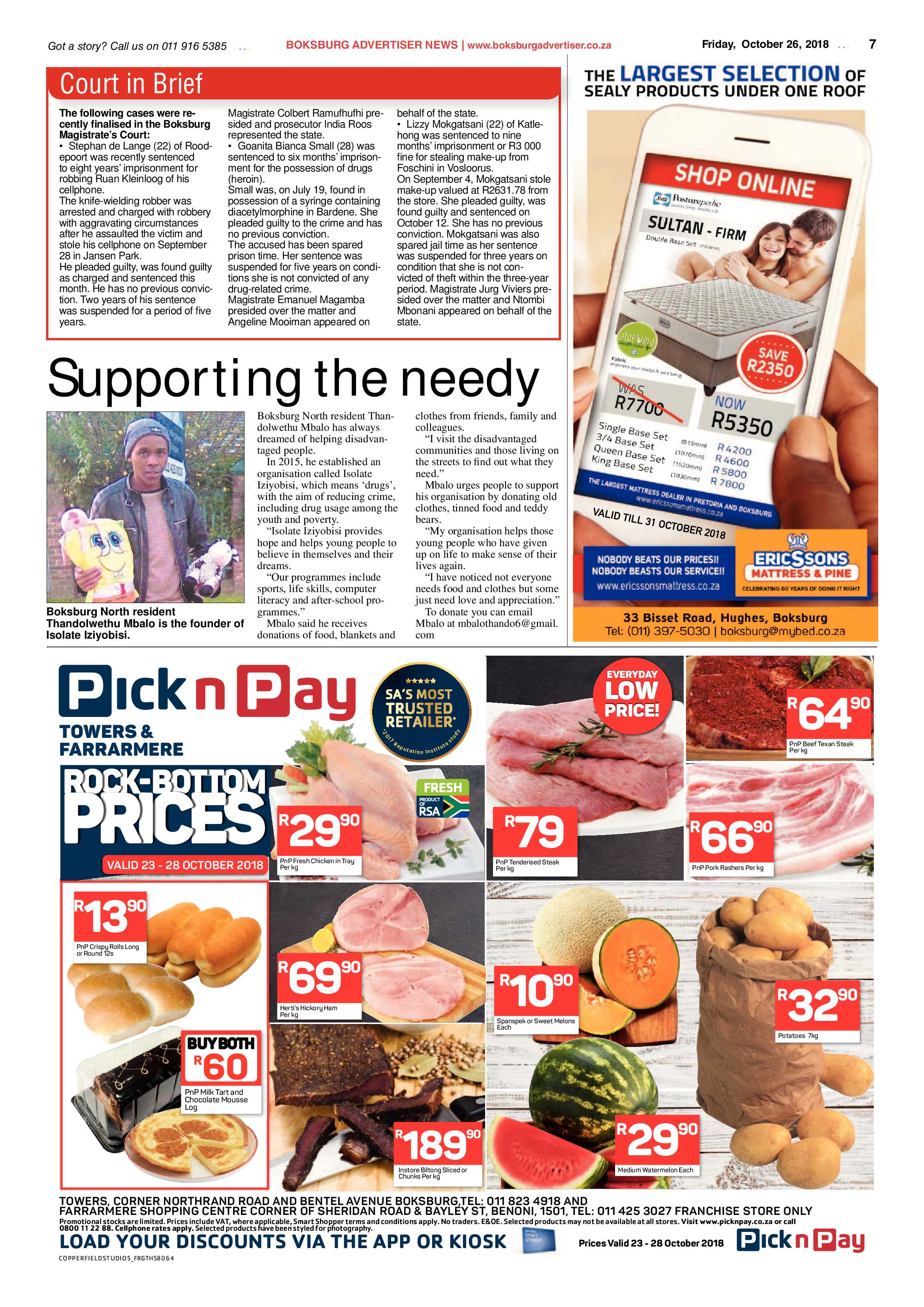 Boksburg Advetiser 23 October 2018 page 7