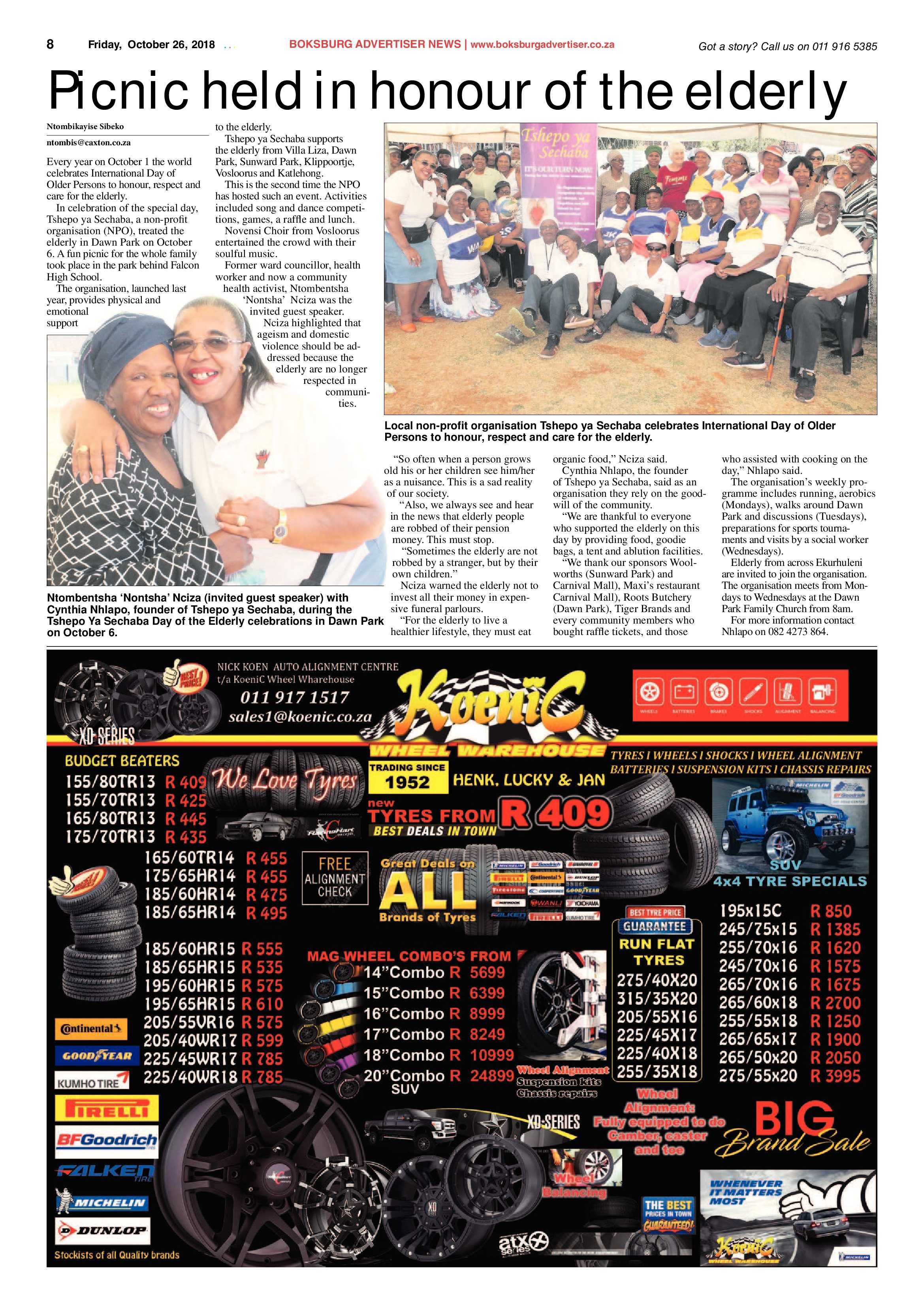 Boksburg Advetiser 23 October 2018 page 8