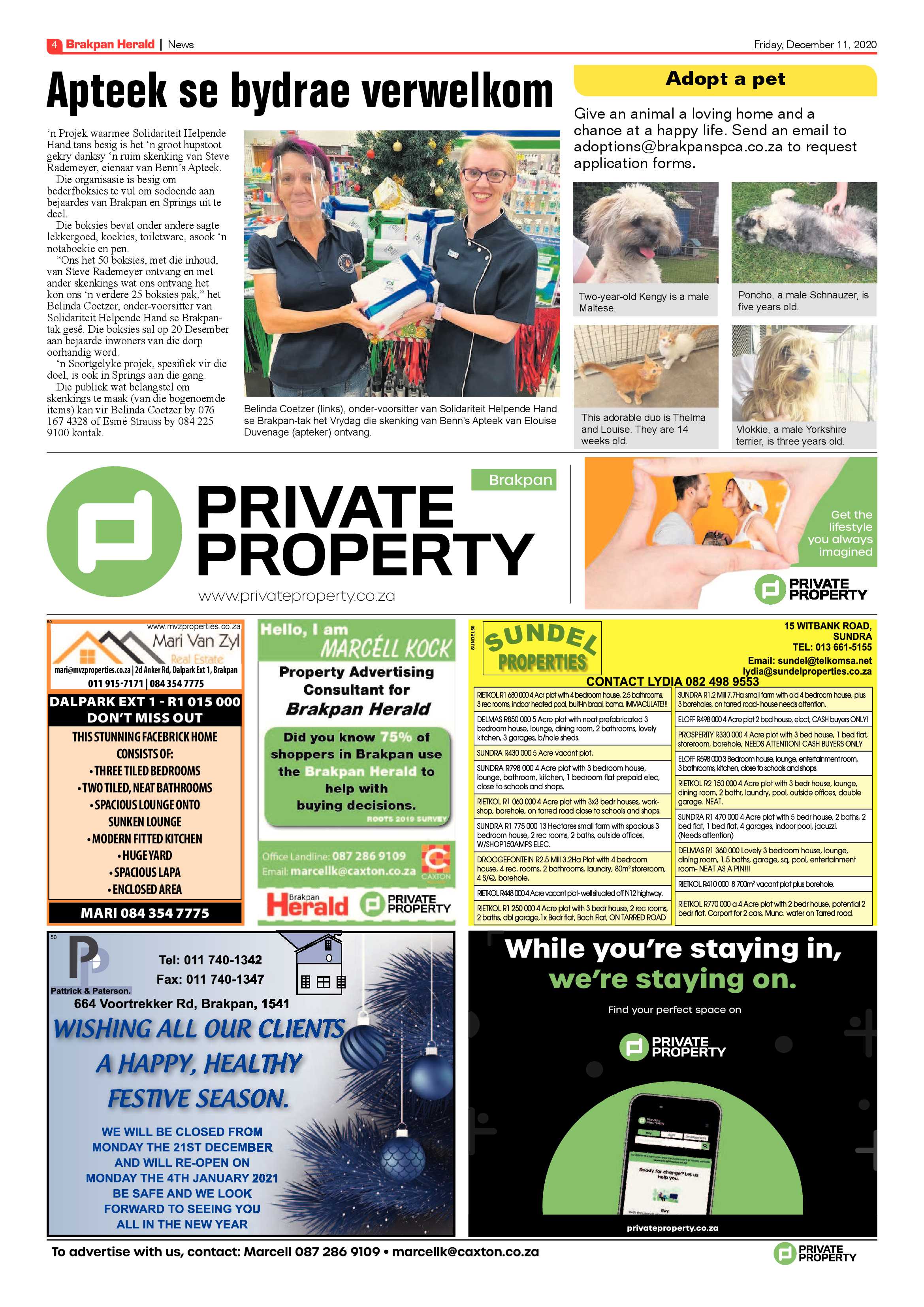 Brakpan Herald 11 December 2020 page 4