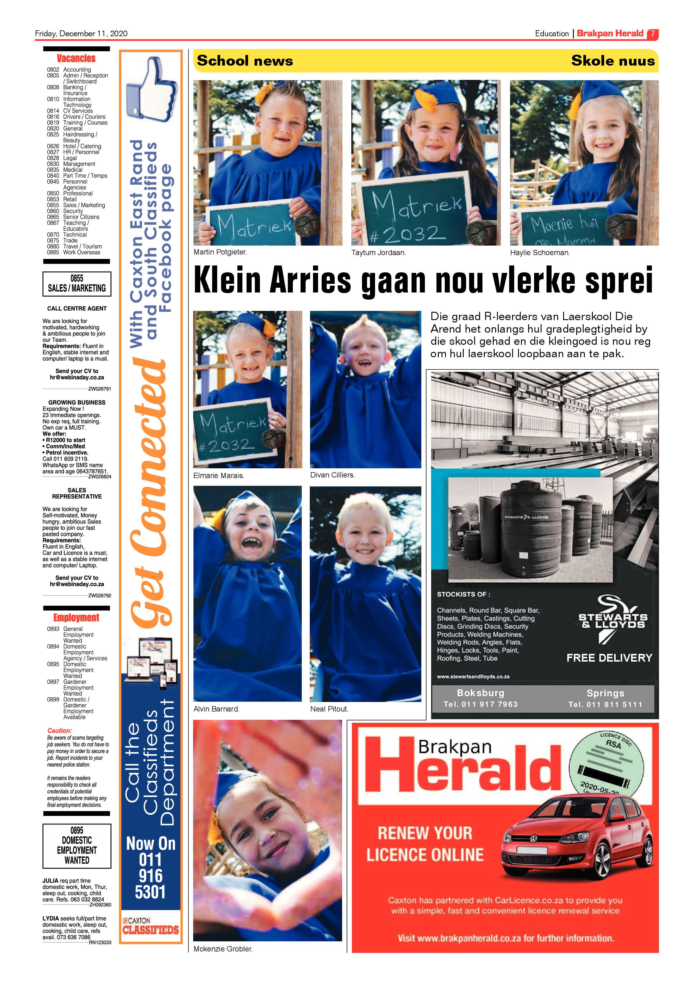 Brakpan Herald 11 December 2020 page 7