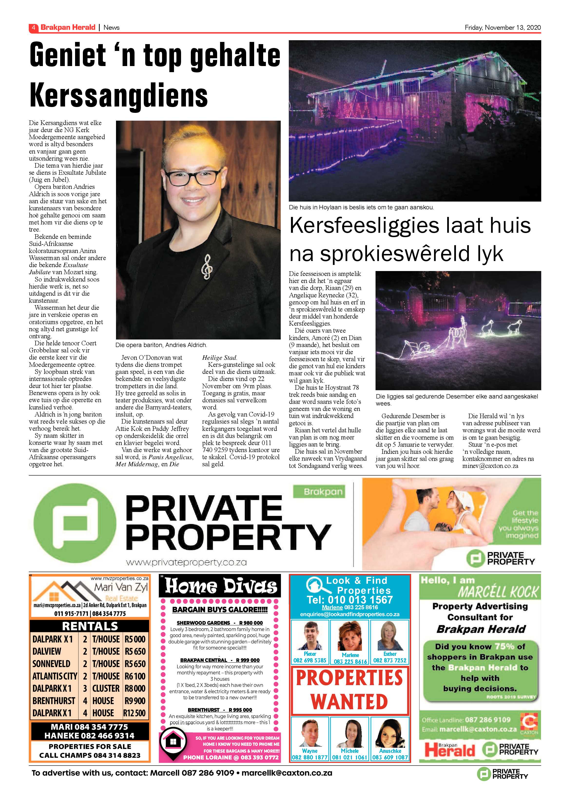 Brakpan Herald 13 November  2020 page 4