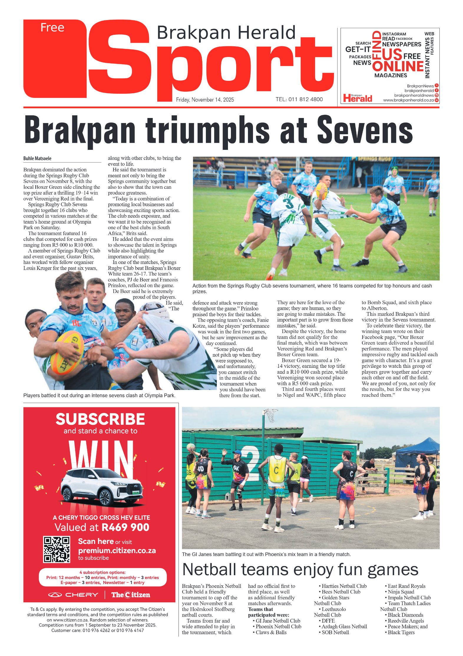 Brakpan Herald 14 November 2025 page 10