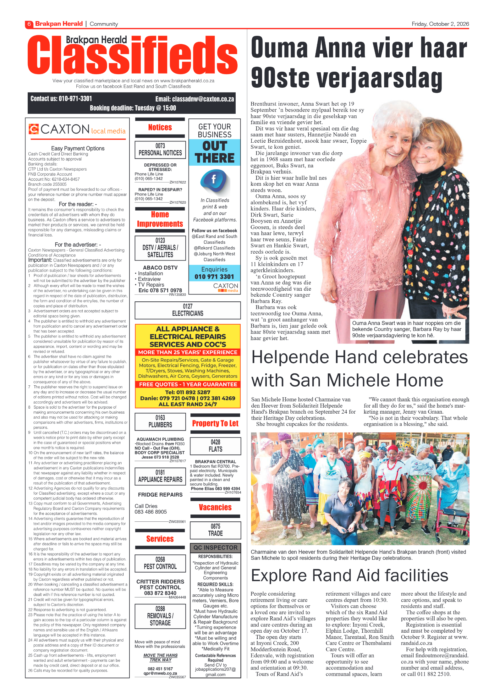 Brakpan Herald 2 October 2026 page 6