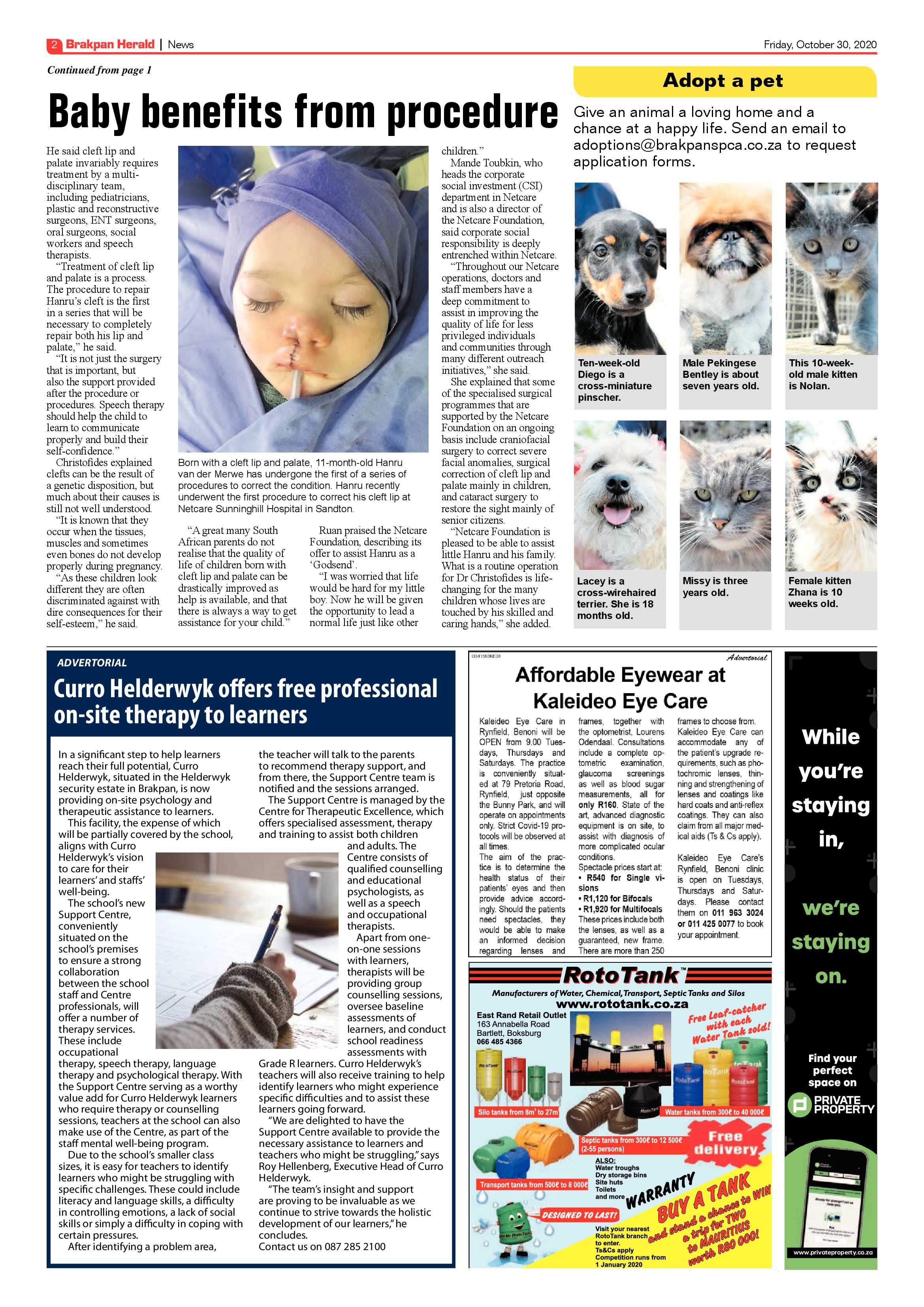 Brakpan Herald 30 October 2020 page 2