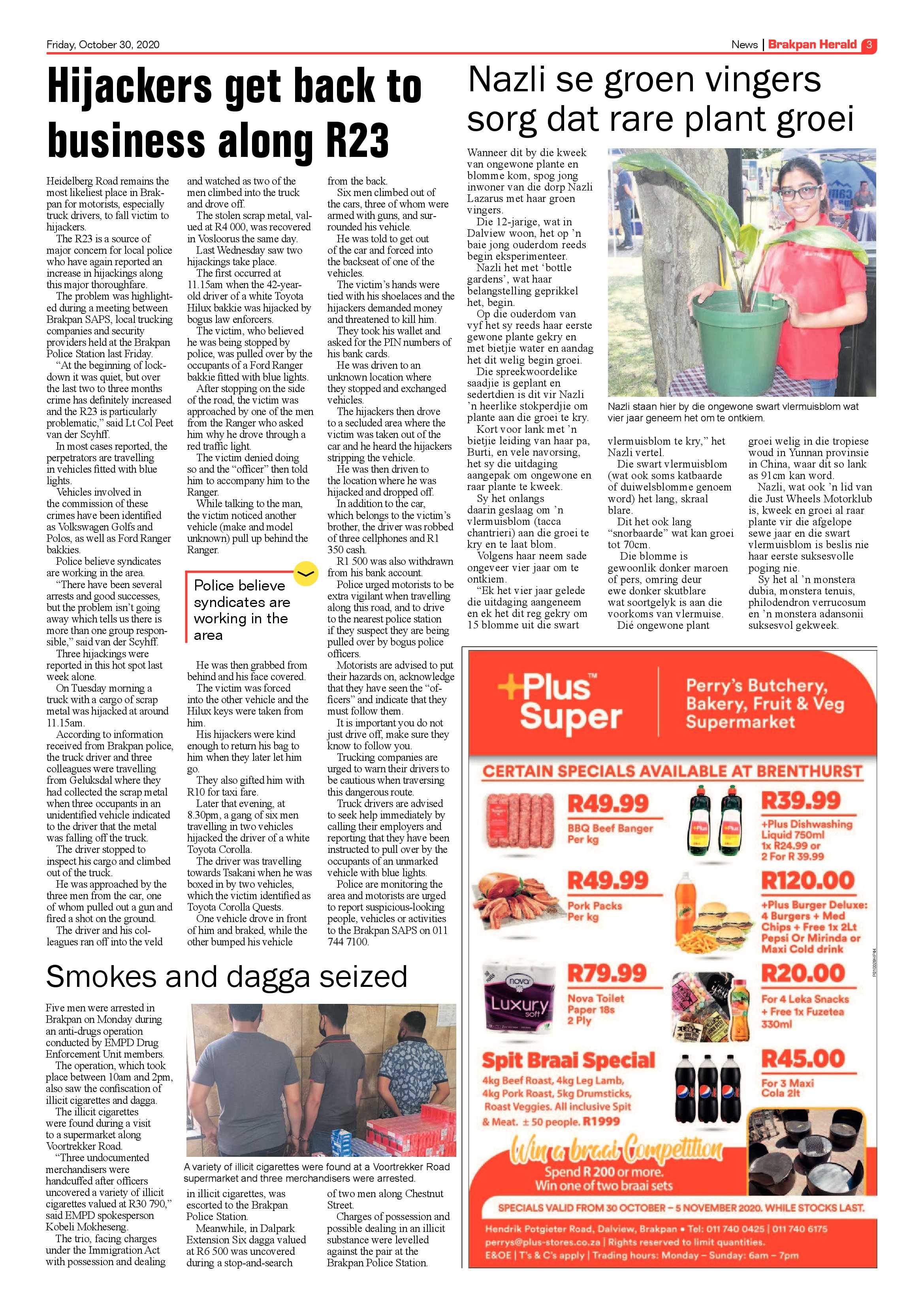 Brakpan Herald 30 October 2020 page 3
