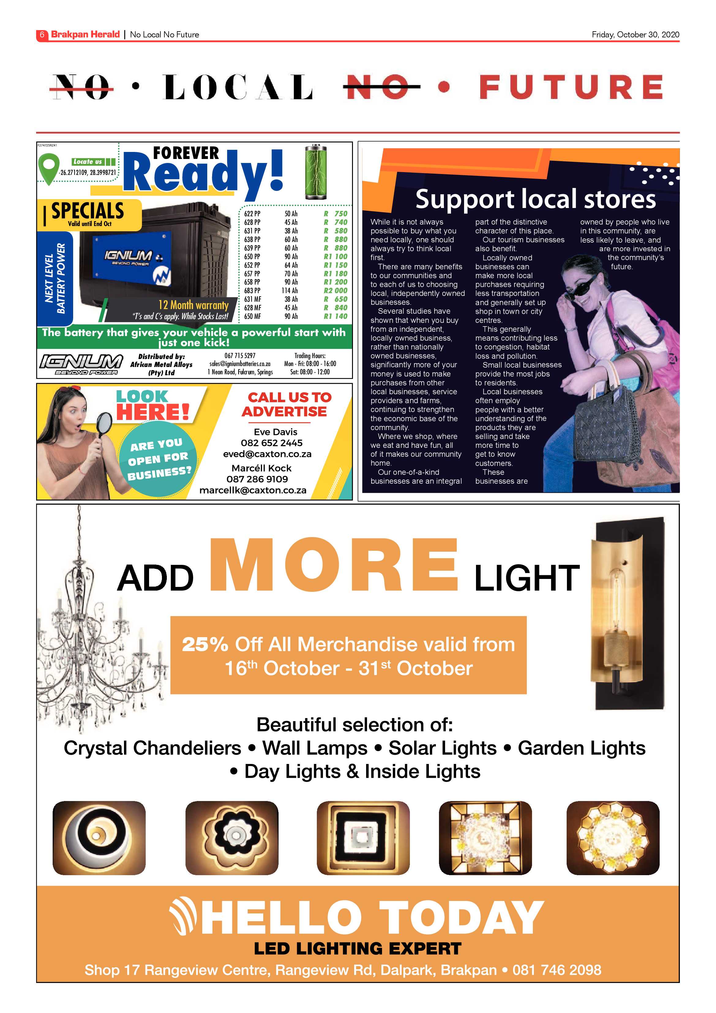 Brakpan Herald 30 October 2020 page 6