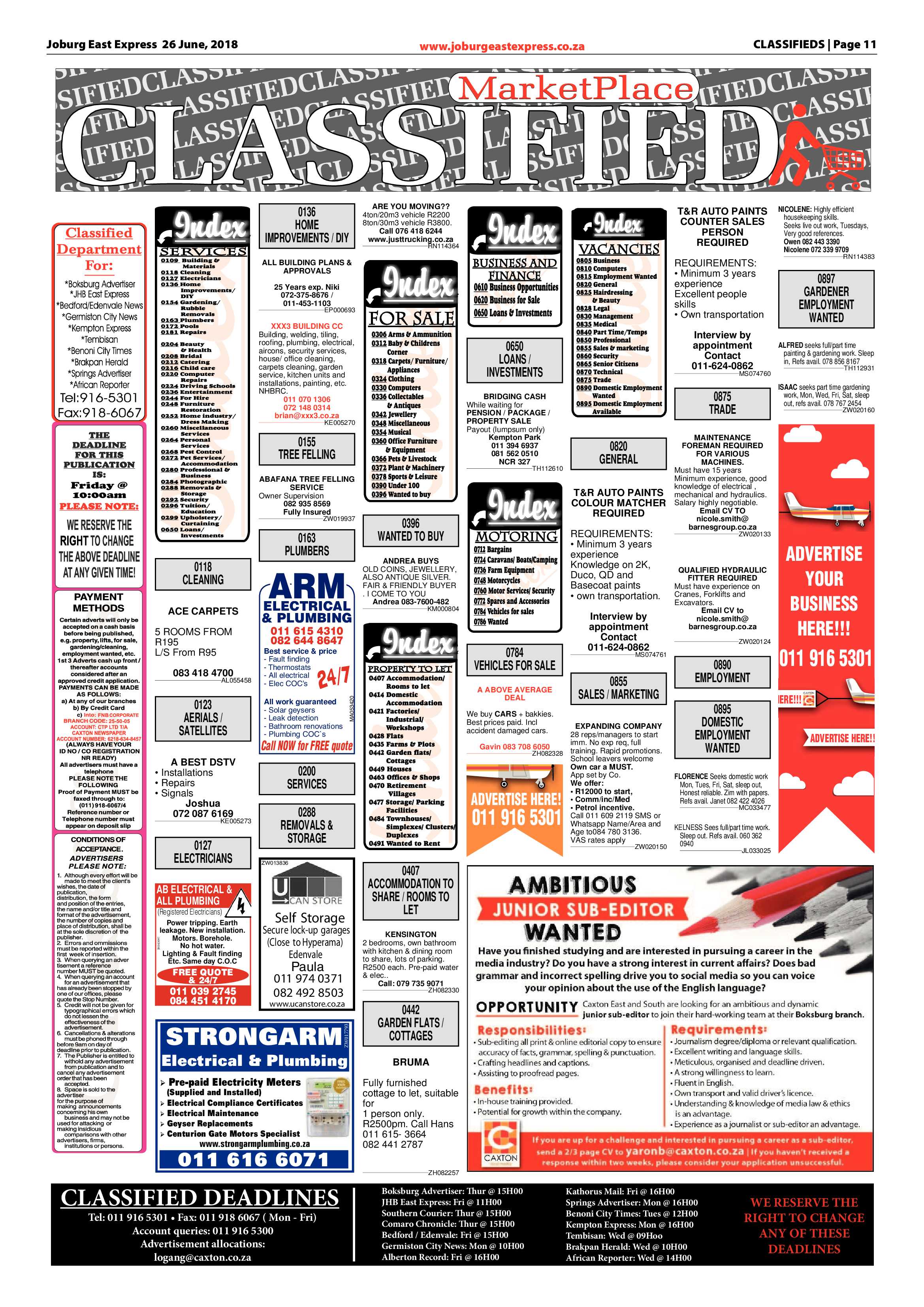 Joburg East Express 26 June 2018 page 11