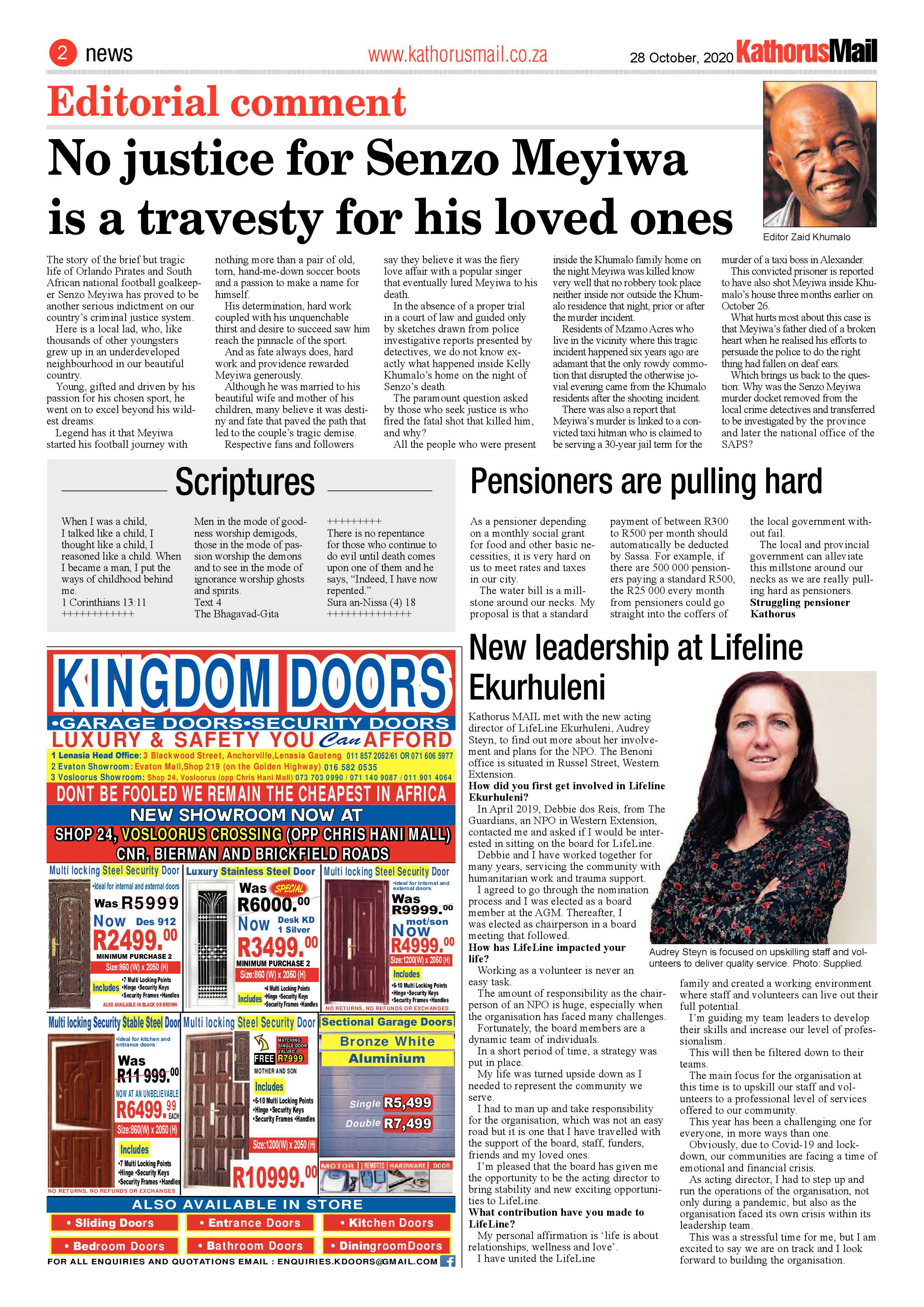 Kathorus Mail 28 October 2020 page 2