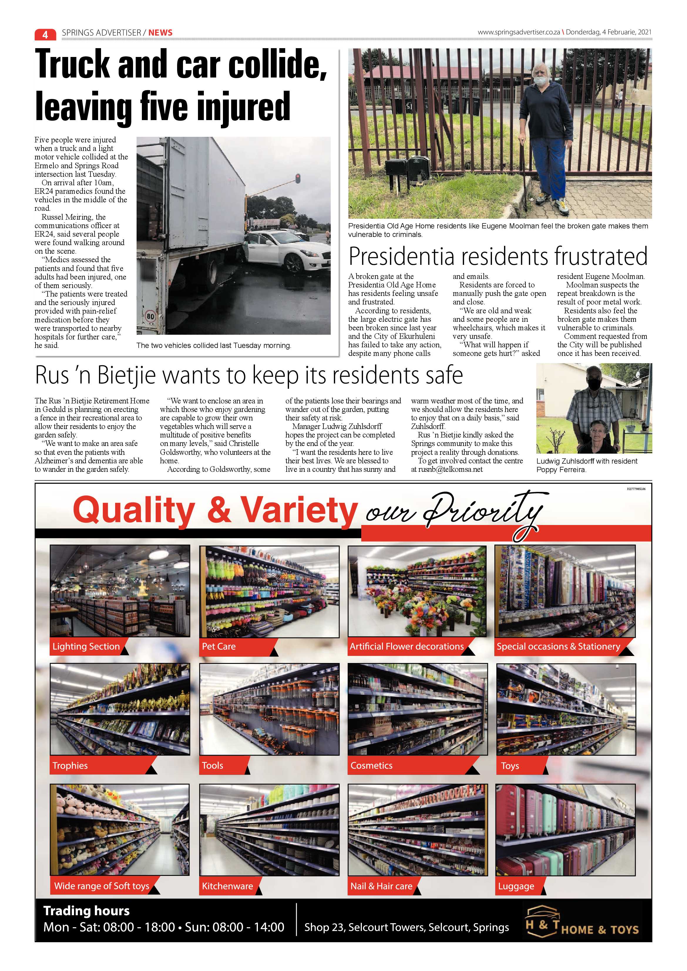 Springs Advertiser 04 February 2021 page 4