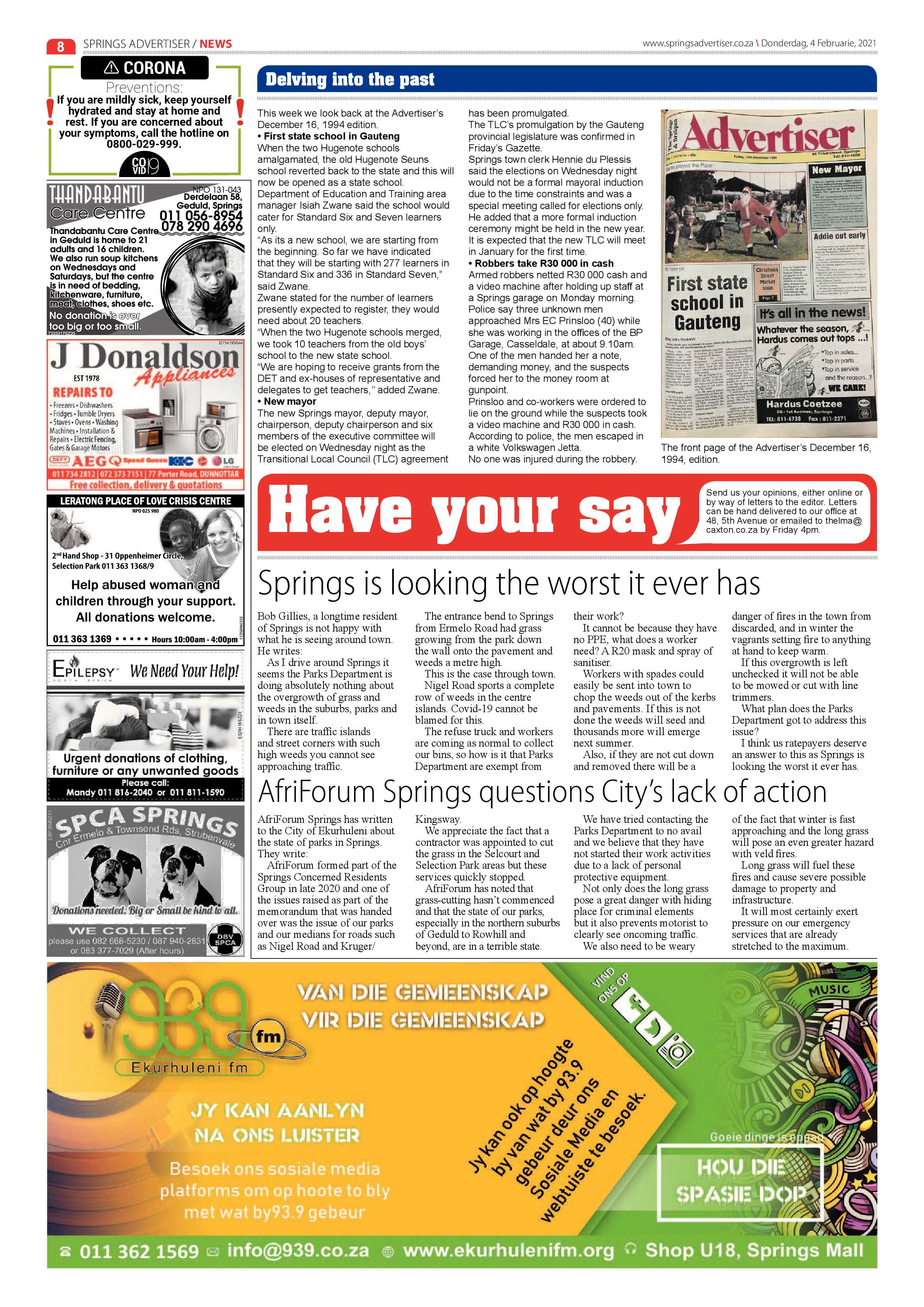 Springs Advertiser 04 February 2021 page 8